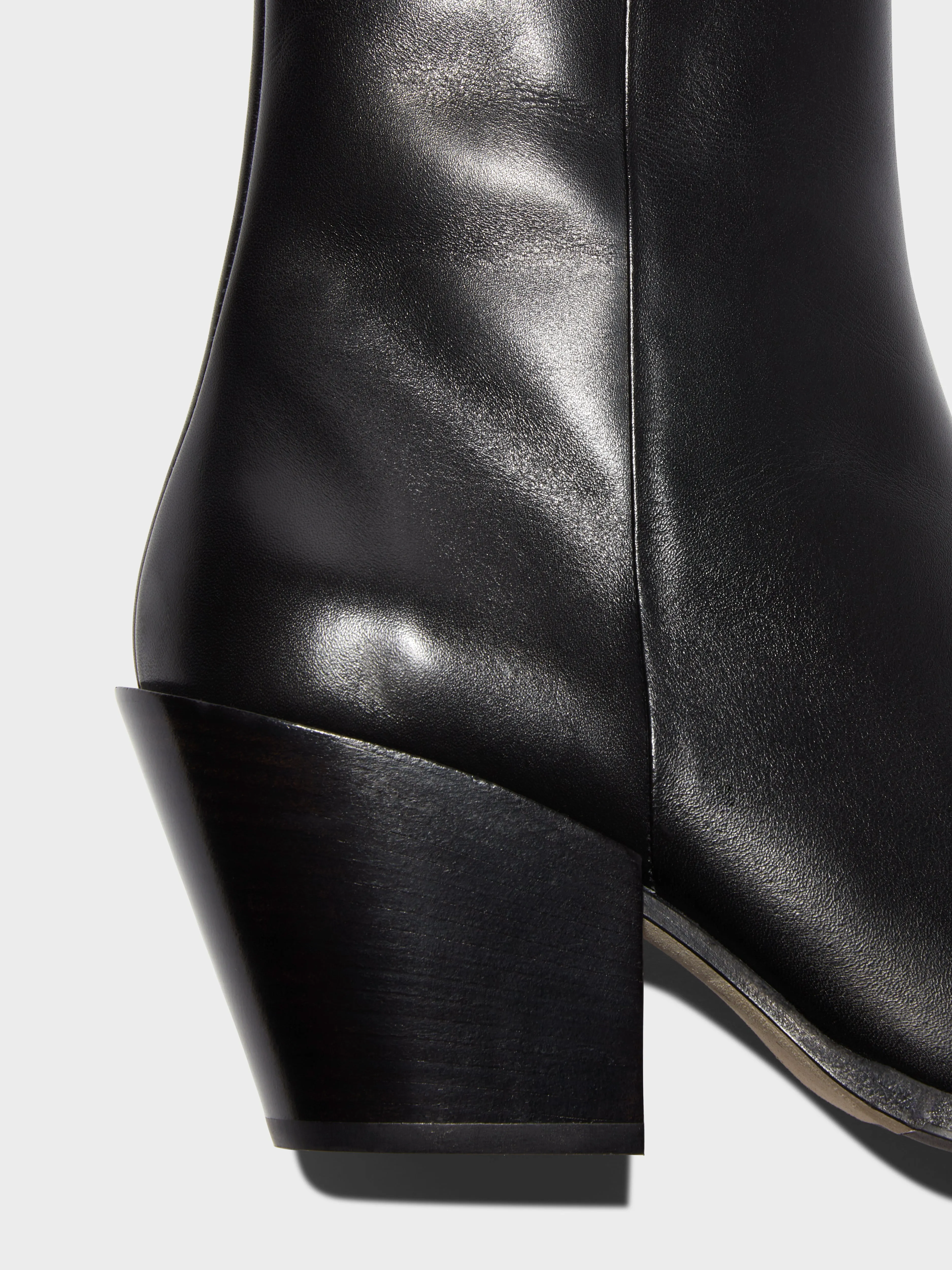 Kara Leather Cowboy Ankle Boots sold by Aeyde product image thumbnail 4