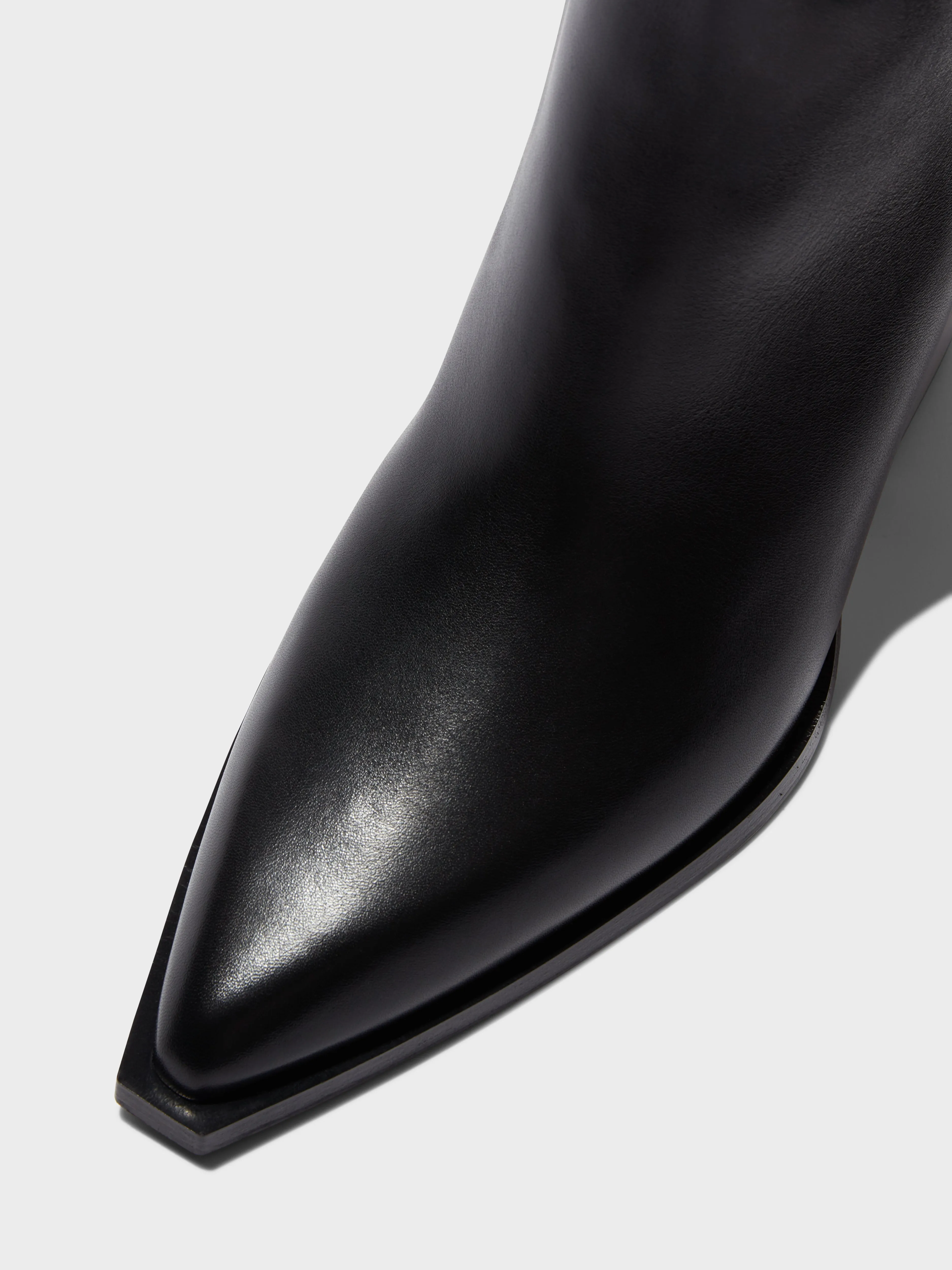 Kara Leather Cowboy Ankle Boots sold by Aeyde product image thumbnail 3