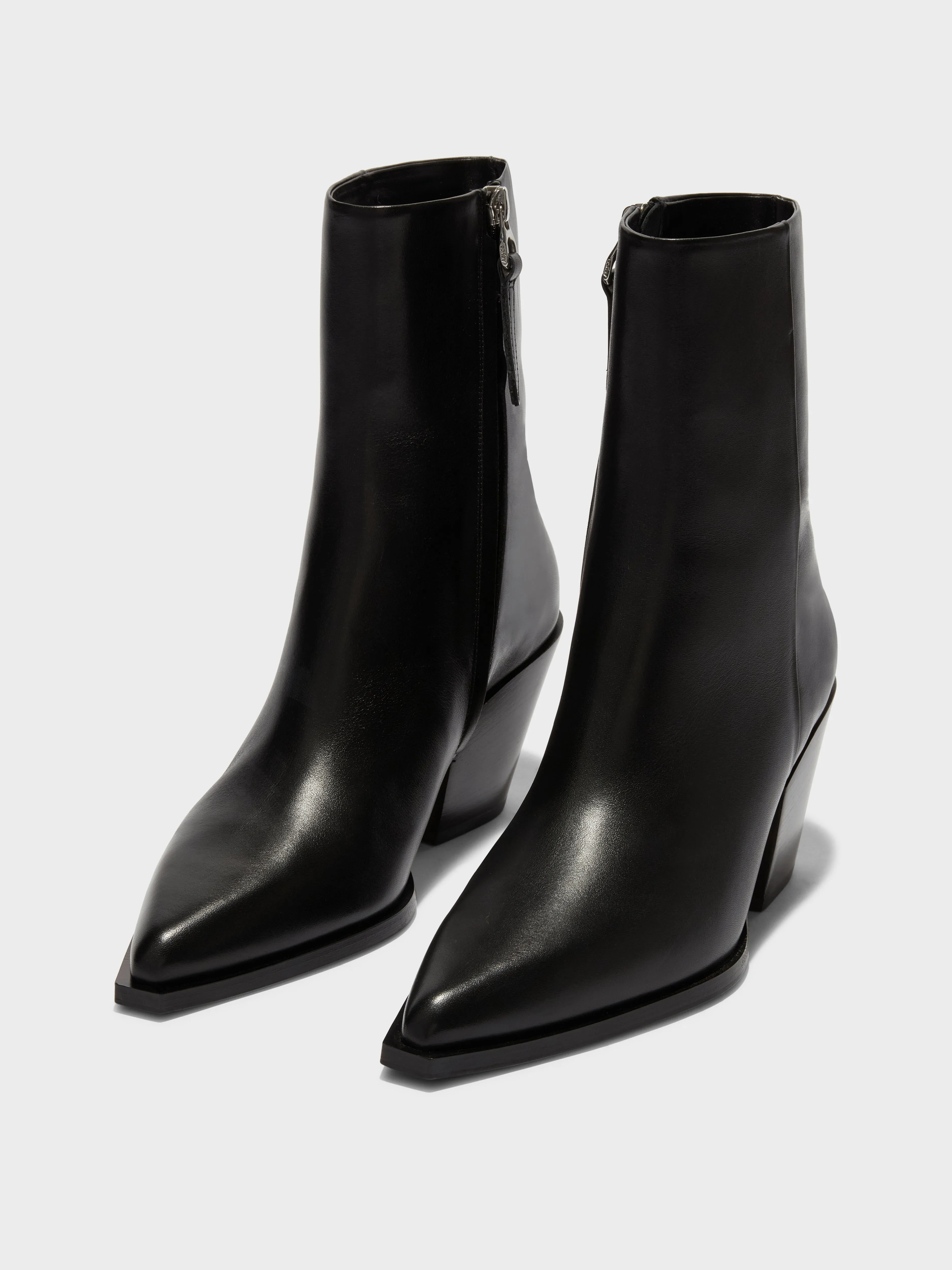 Kara Leather Cowboy Ankle Boots sold by Aeyde product image thumbnail 2