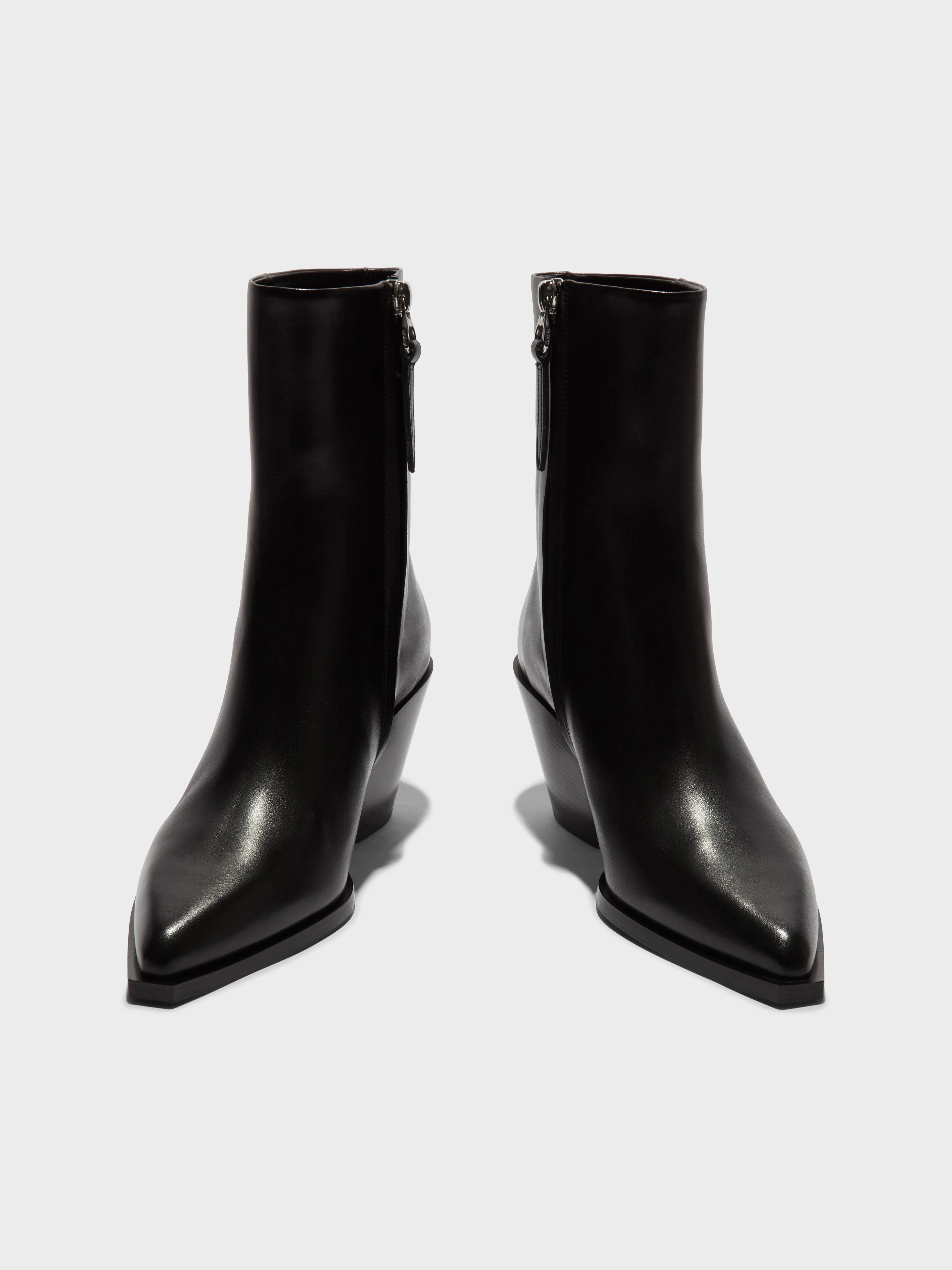 Kara Leather Cowboy Ankle Boots sold by Aeyde product image thumbnail 5