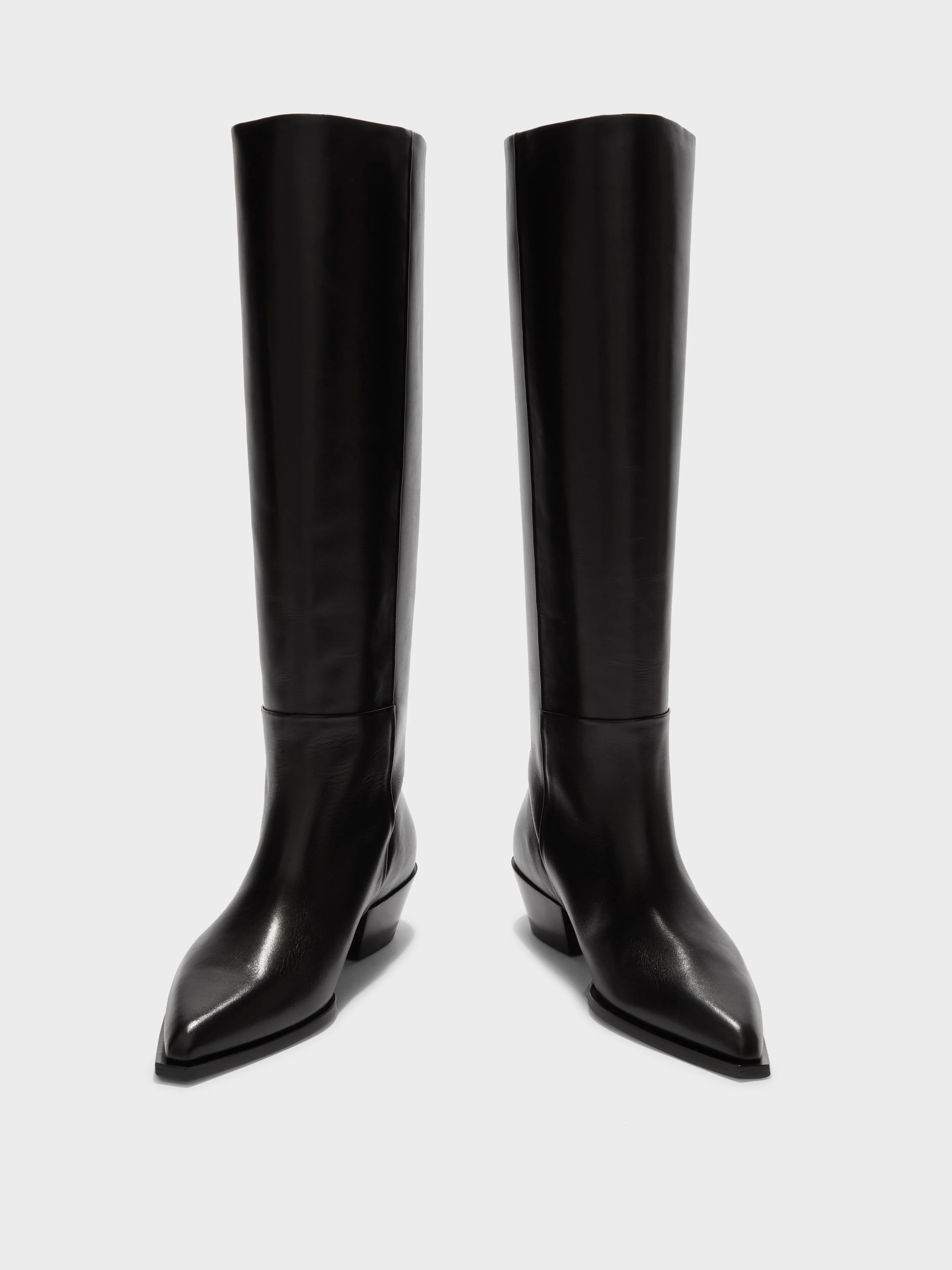 Arla Leather Cowboy Knee-High Boots sold by Aeyde product image thumbnail 5