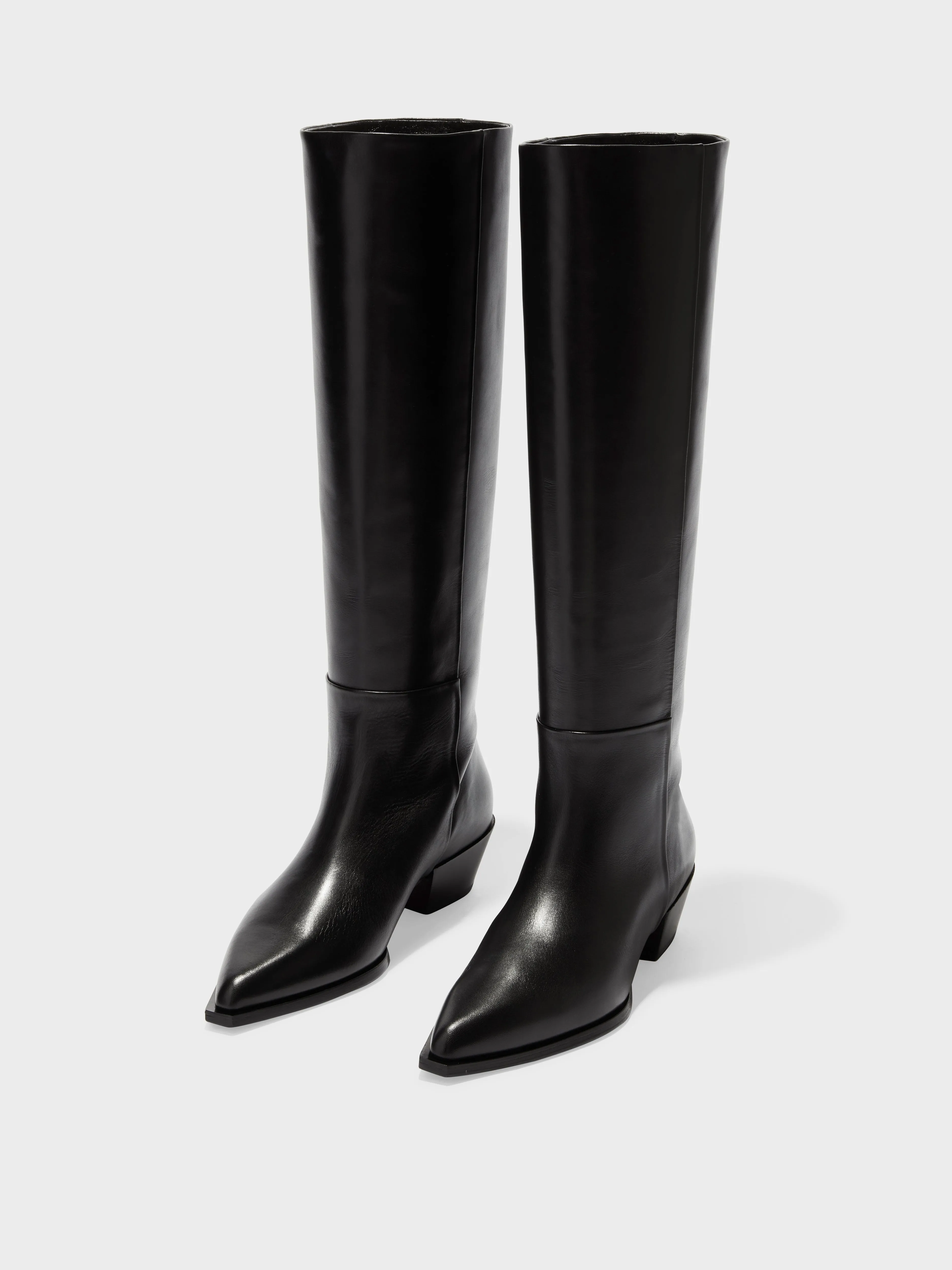 Arla Leather Cowboy Knee-High Boots sold by Aeyde product image thumbnail 2