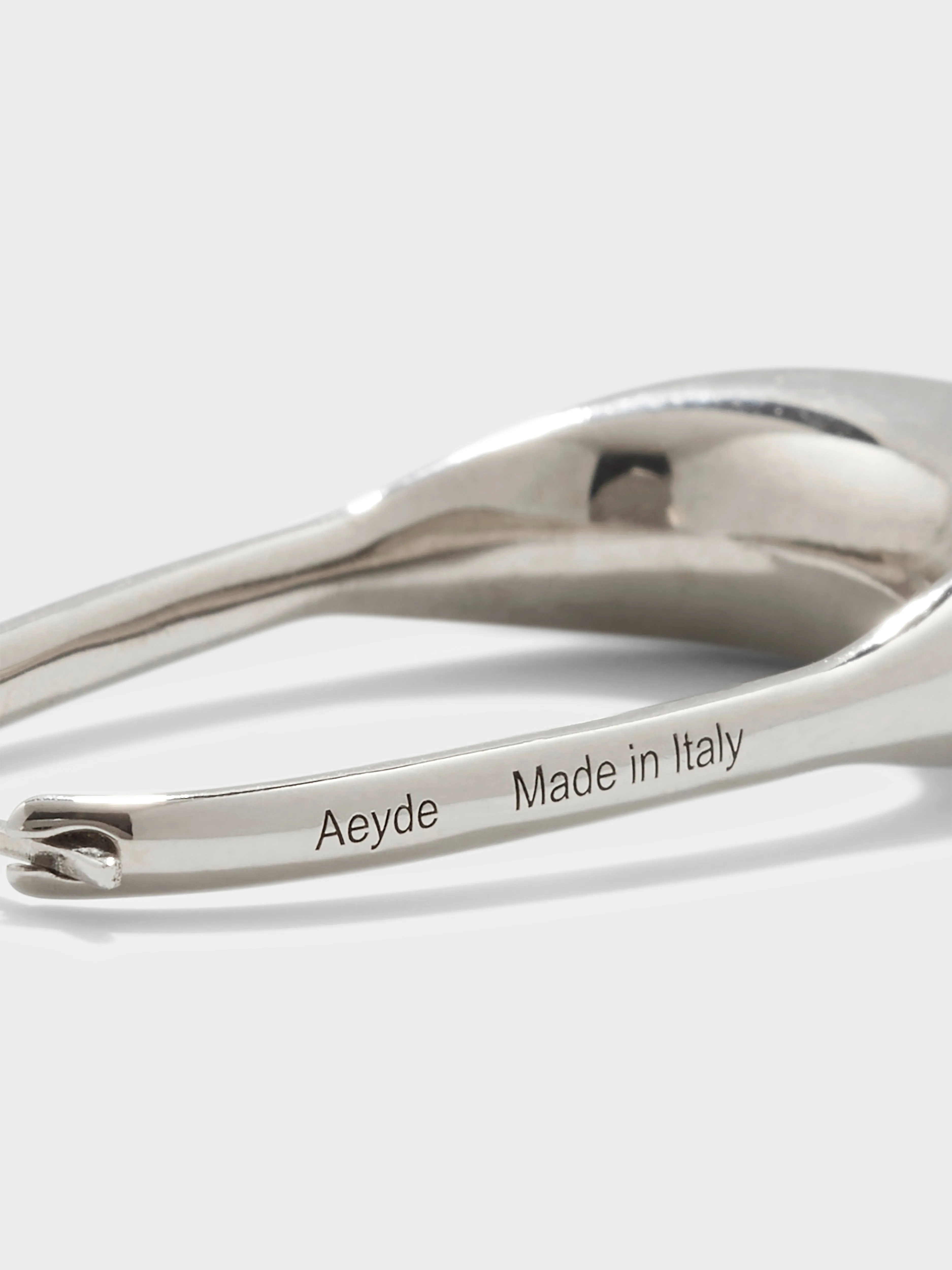 Eleanora Palladium-Plated Hoop Earrings sold by Aeyde product image thumbnail 3