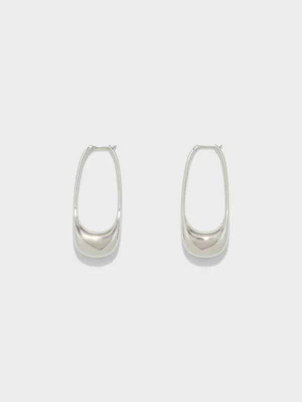 Eleanora Palladium-Plated Hoop Earrings sold by Aeyde