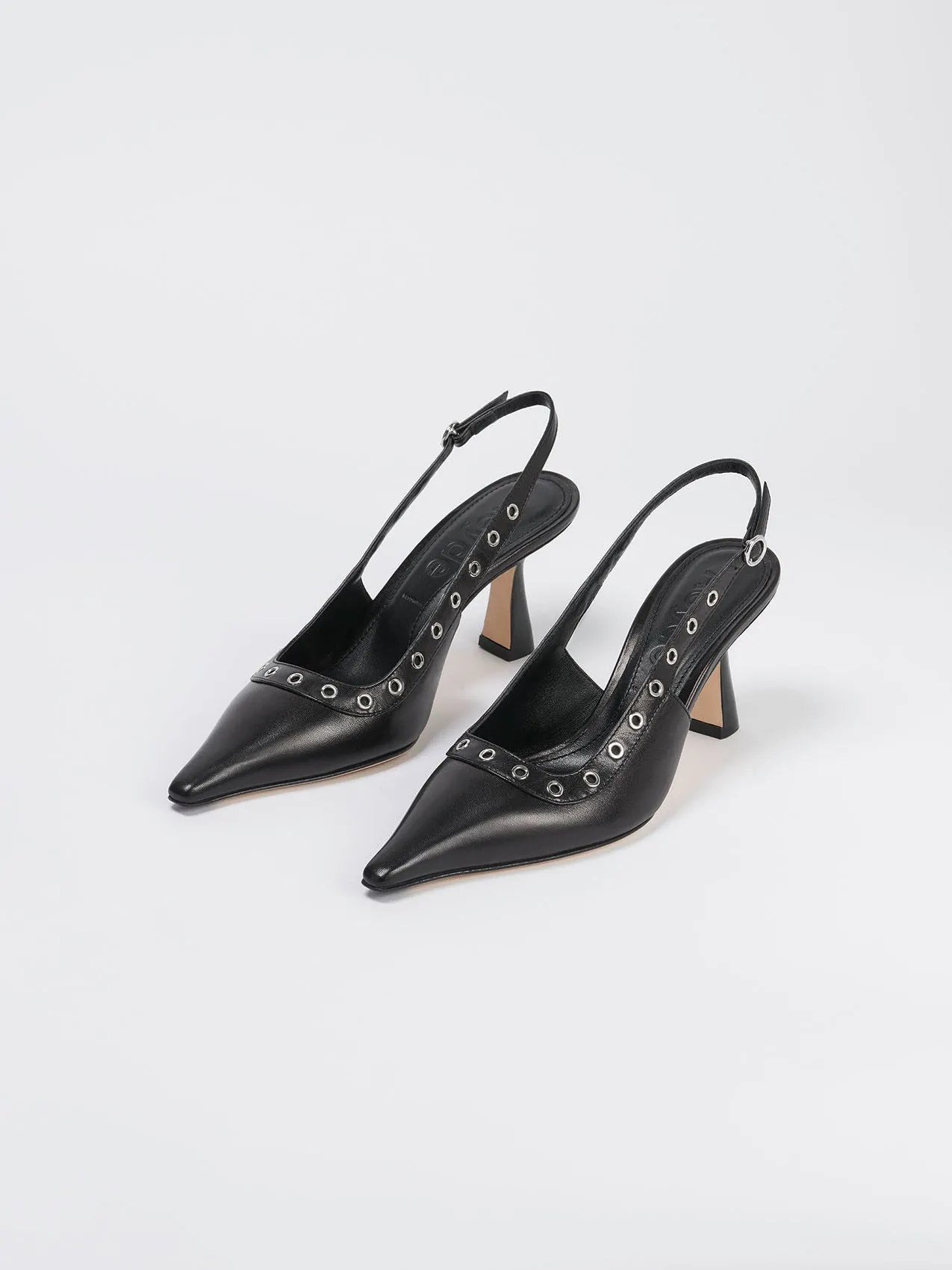 Isotta Leather Slingback Pumps sold by Aeyde product image thumbnail 2