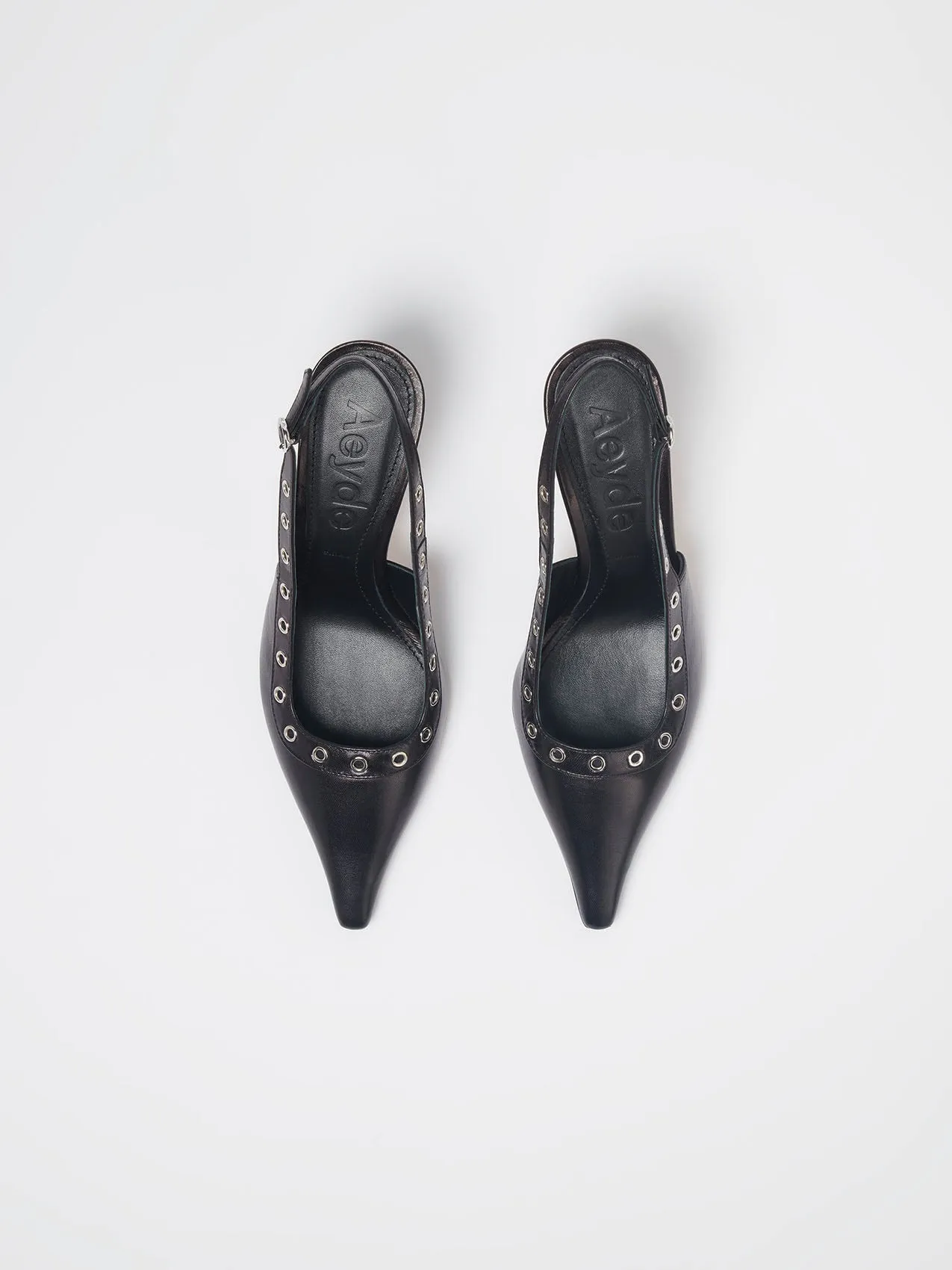 Isotta Leather Slingback Pumps sold by Aeyde product image thumbnail 4