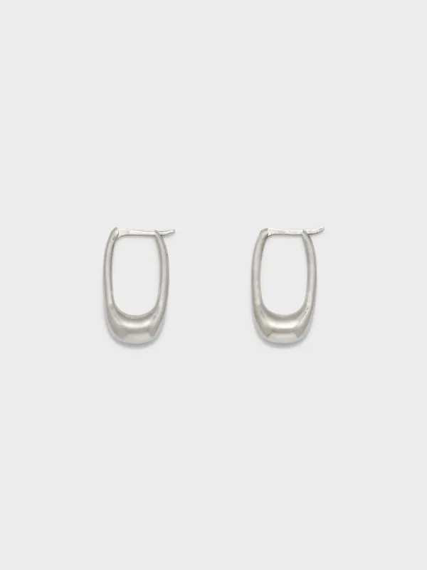 Elton Palladium-Plated Hoop Earrings sold by Aeyde