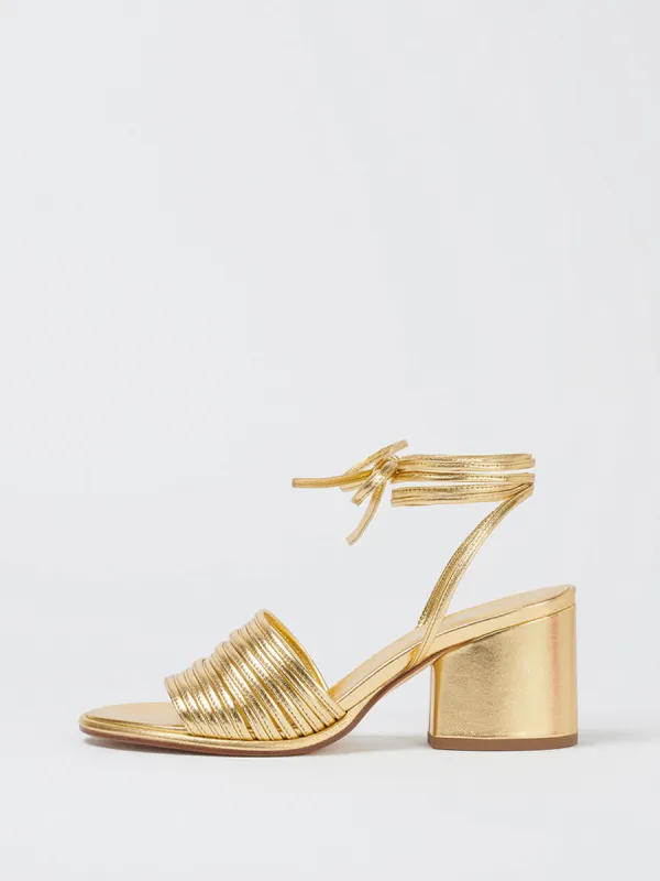 Natania Leather Lace-Up Sandals sold by Aeyde