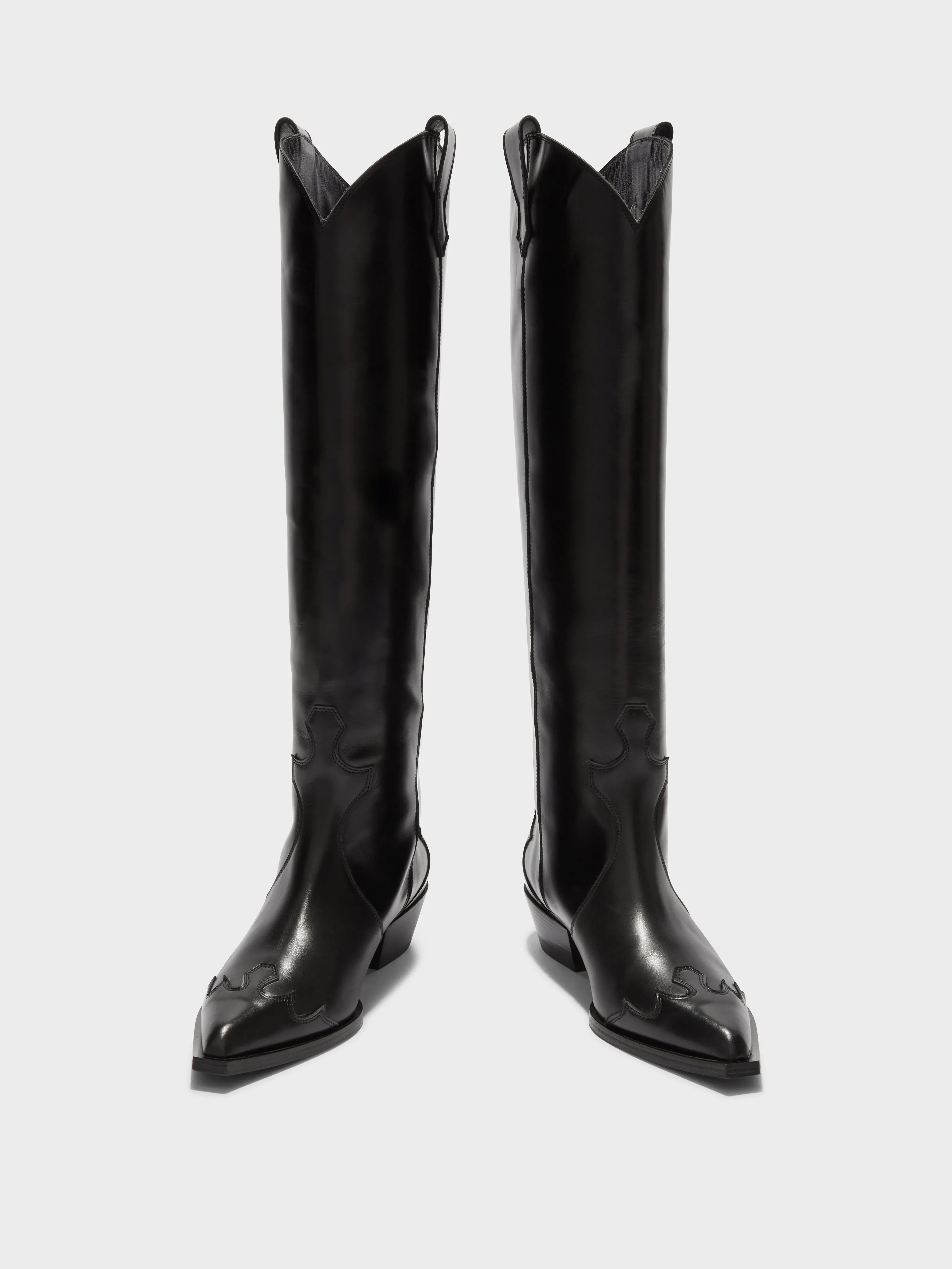 Aruna Leather Knee-High Cowboy Boots sold by Aeyde product image thumbnail 5