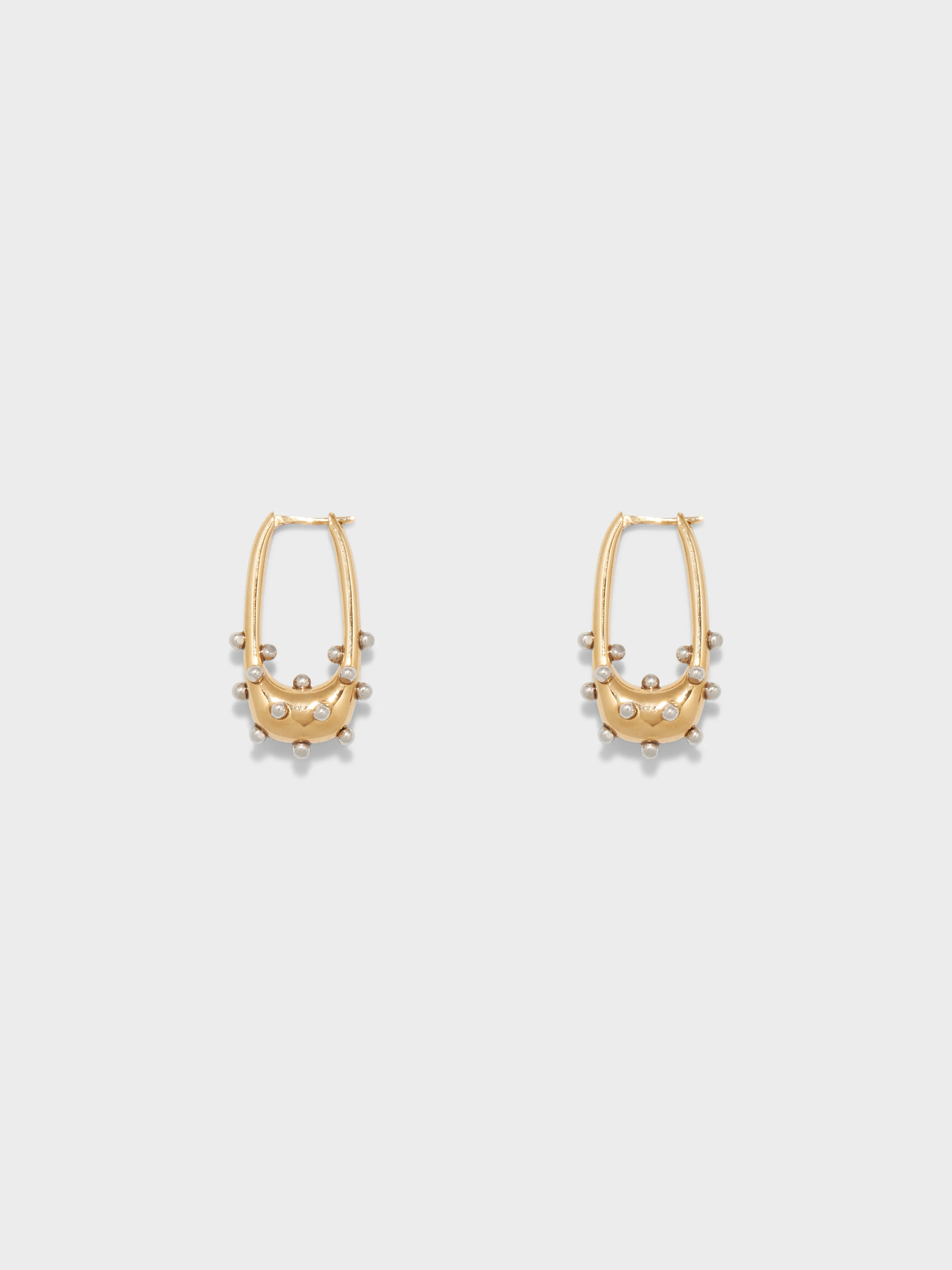 Elias 18kt Gold and Palladium-Plated Hoop Earrings sold by Aeyde