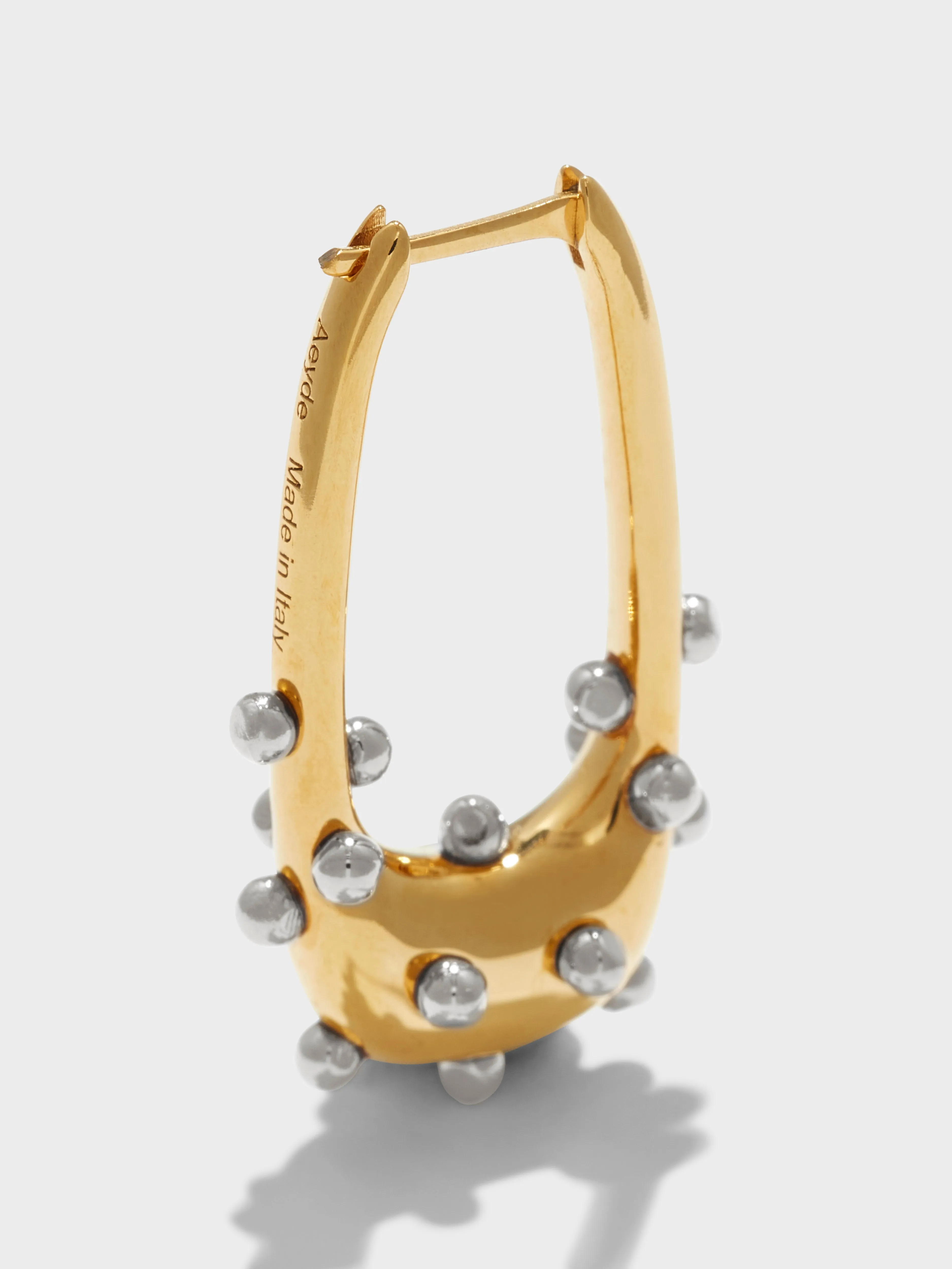Elias 18kt Gold and Palladium-Plated Hoop Earrings sold by Aeyde product image thumbnail 3