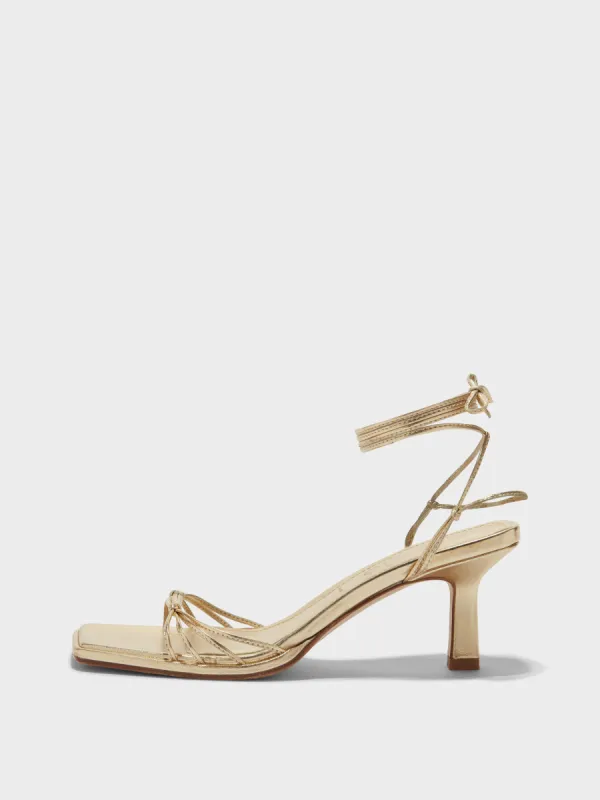 Roda Leather Lace-Up Sandals sold by Aeyde