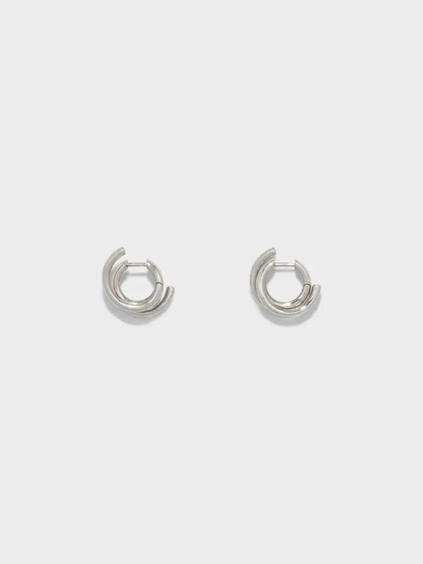Dean Palladium-Plated Hoop Earrings sold by Aeyde
