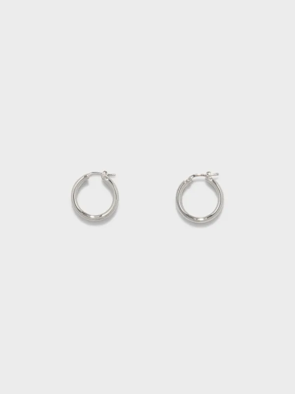 Lumi Palladium-Plated Hoop Earrings made by Aeyde