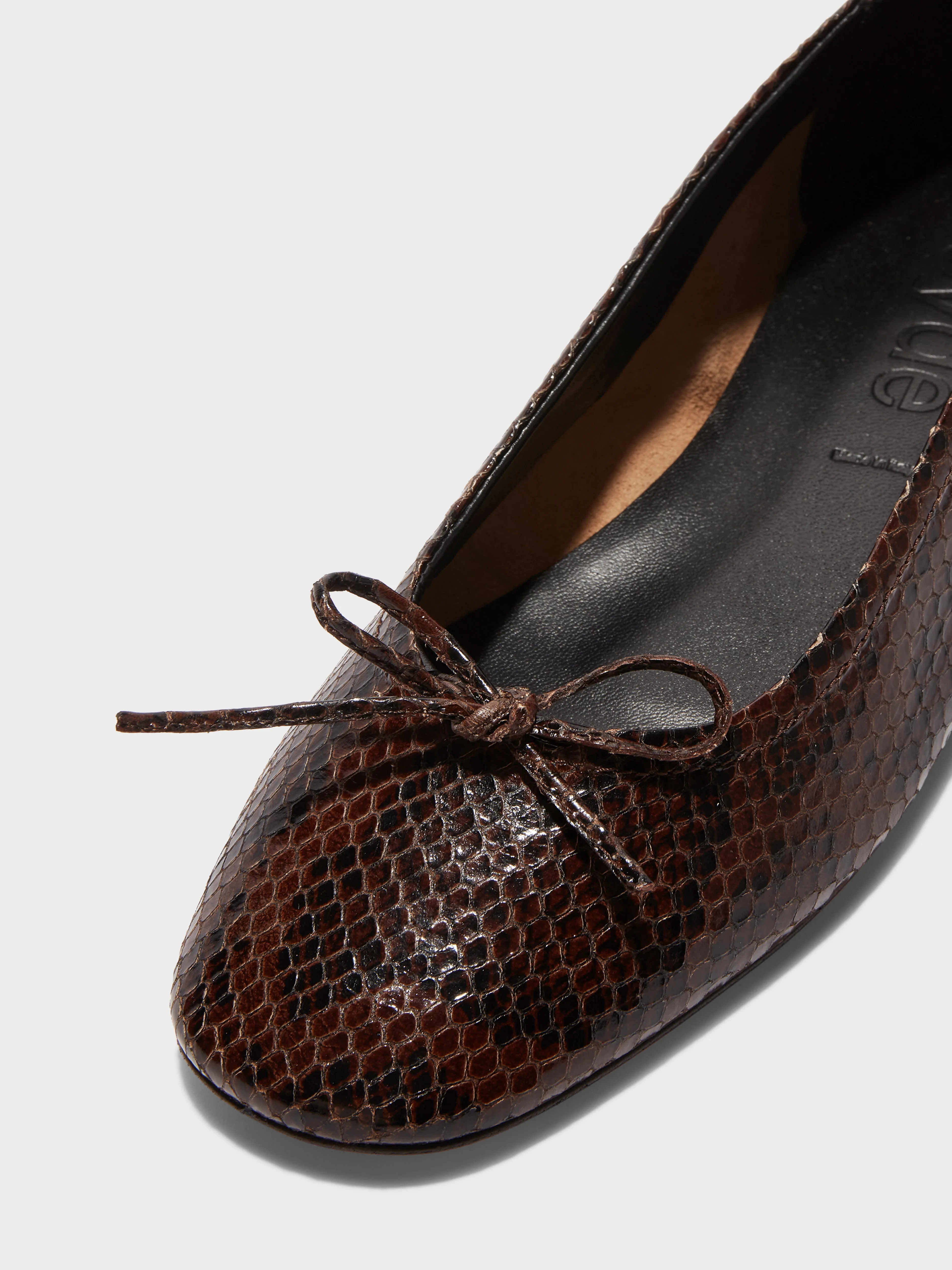 Delfina Leather Ballet Flats sold by Aeyde product image thumbnail 3