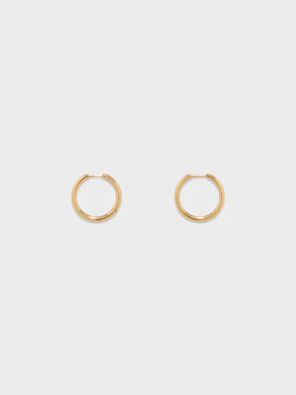 Elona Medium 18kt Gold-Plated Hoop Earrings sold by Aeyde