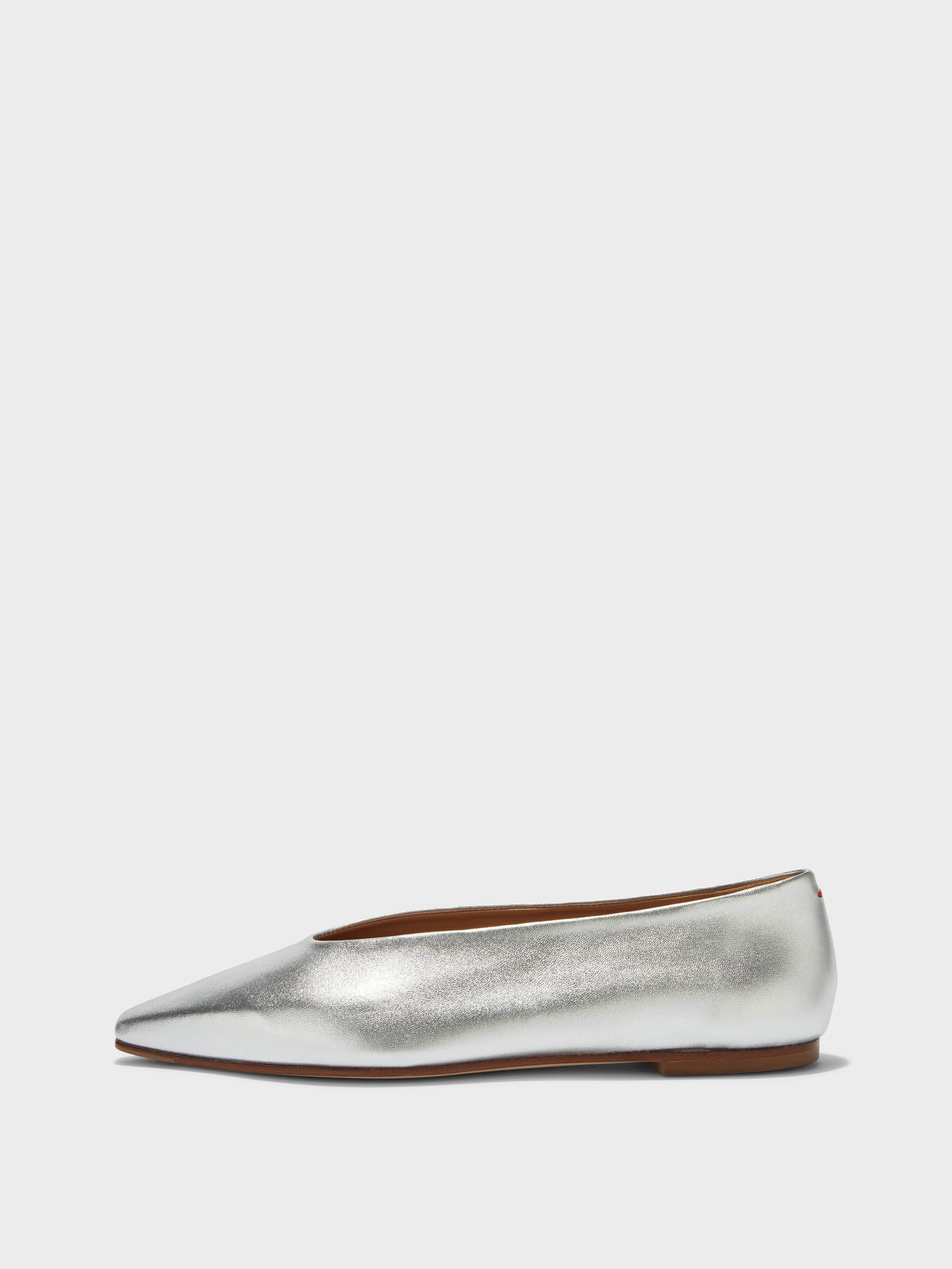 Betty Leather Square-Toe Ballet Flats sold by Aeyde