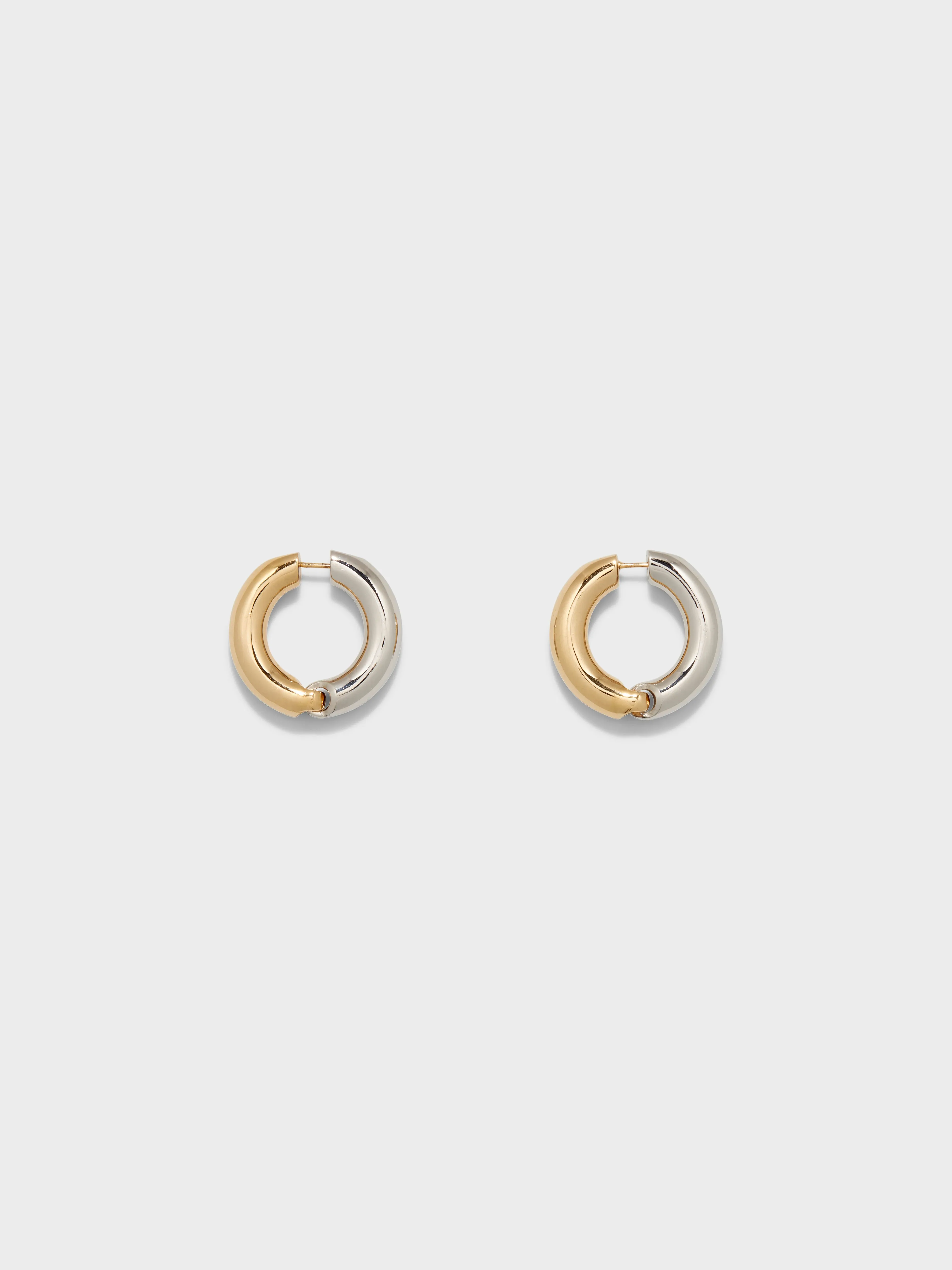 Laurie Large 18kt Gold and Palladium-Plated Hoop Earrings sold by Aeyde