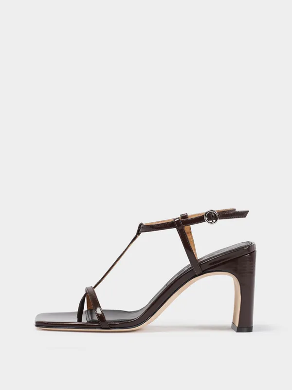Hilma Leather T-Bar Sandals sold by Aeyde
