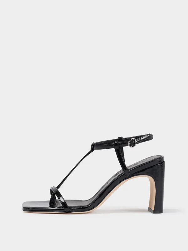 Hilma Leather T-Bar Sandals sold by Aeyde