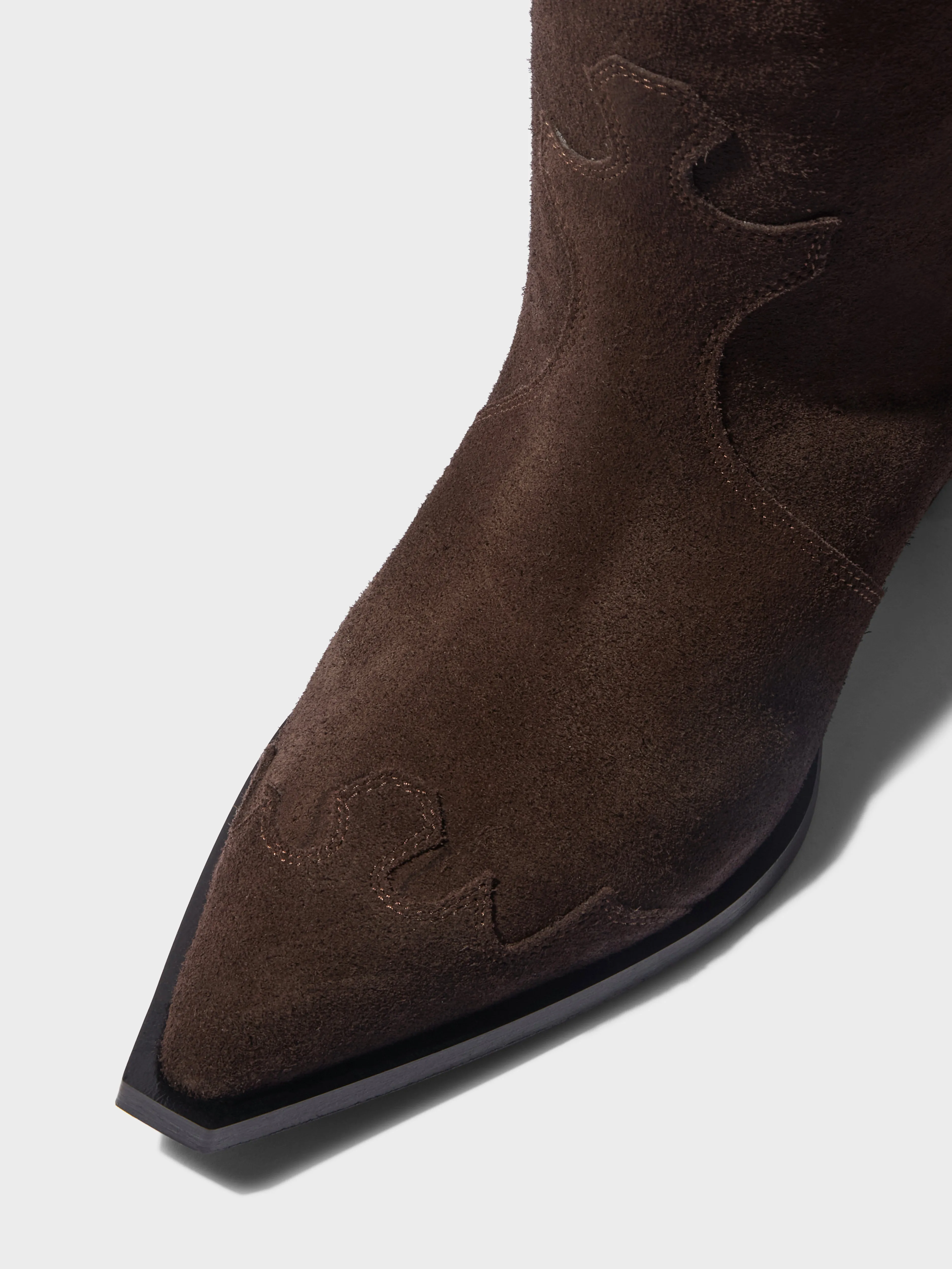 Aruna Suede Cowboy Knee-High Boots sold by Aeyde product image thumbnail 3