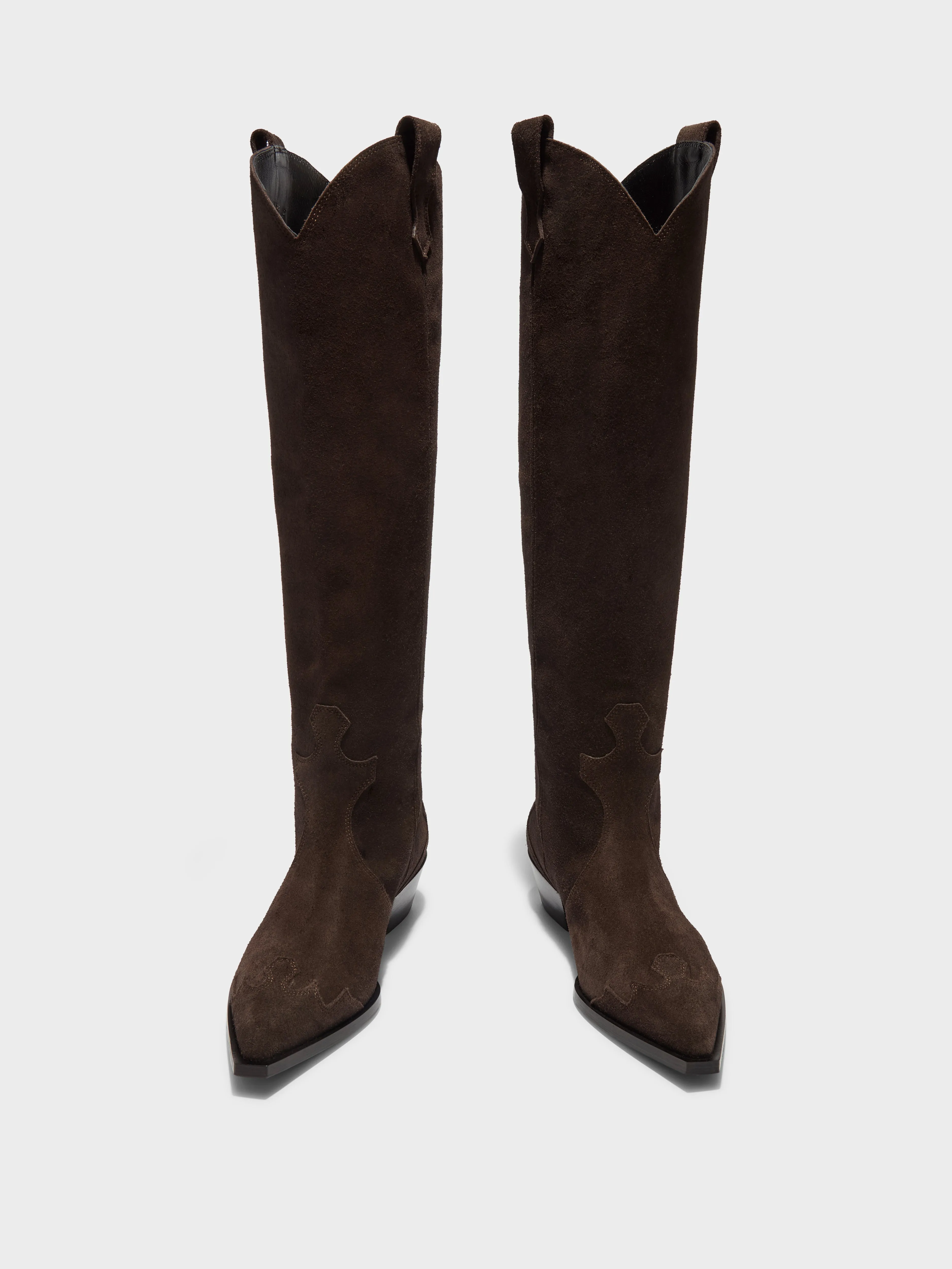 Aruna Suede Cowboy Knee-High Boots sold by Aeyde product image thumbnail 5