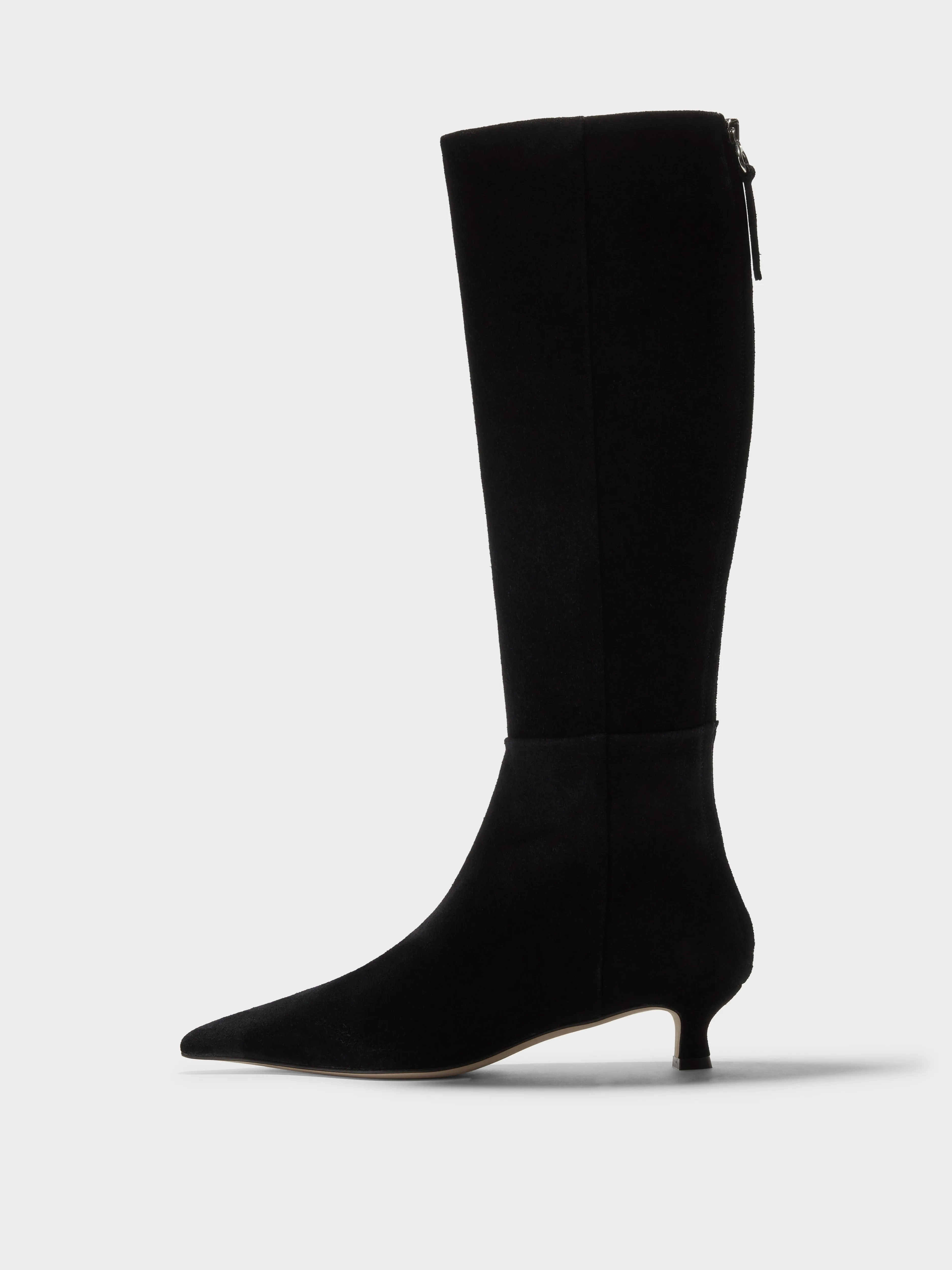 Zazie Suede Knee-High Boots sold by Aeyde