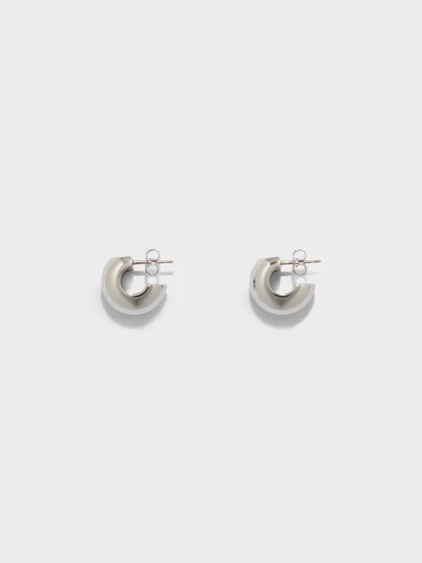 Alma Small Palladium-Plated Earrings sold by Aeyde
