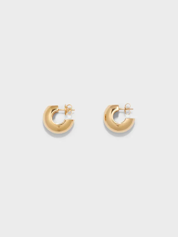 Alma Medium 18kt Gold-Plated Earrings sold by Aeyde