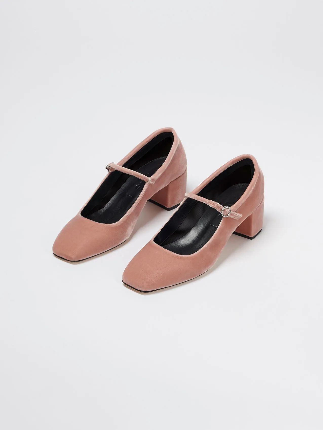 Aline Velvet Mary-Jane Pumps sold by Aeyde product image thumbnail 2