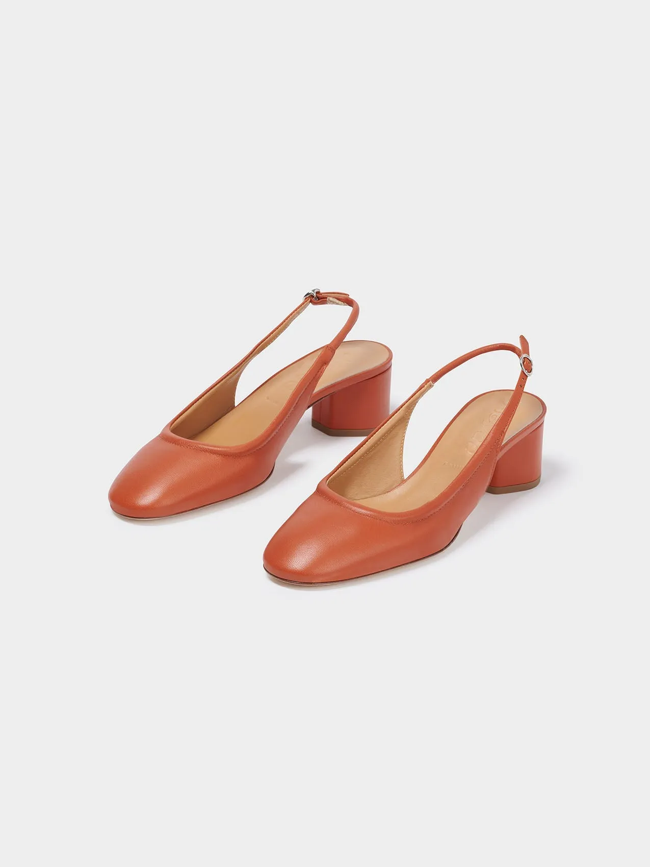 Romy Leather Slingback Pumps sold by Aeyde product image thumbnail 2