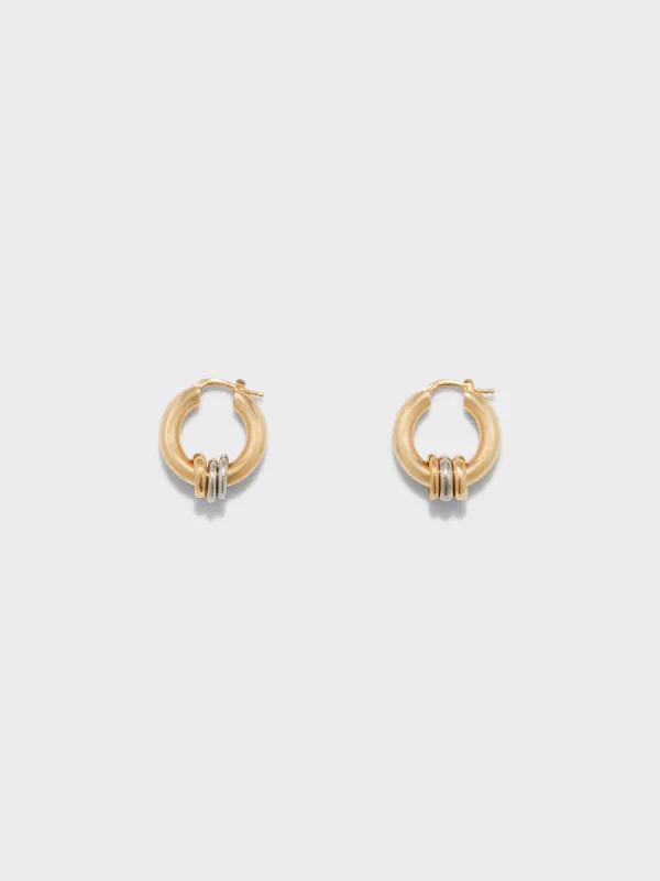 Lenny 18kt Gold-Plated Hoop Earrings made by Aeyde