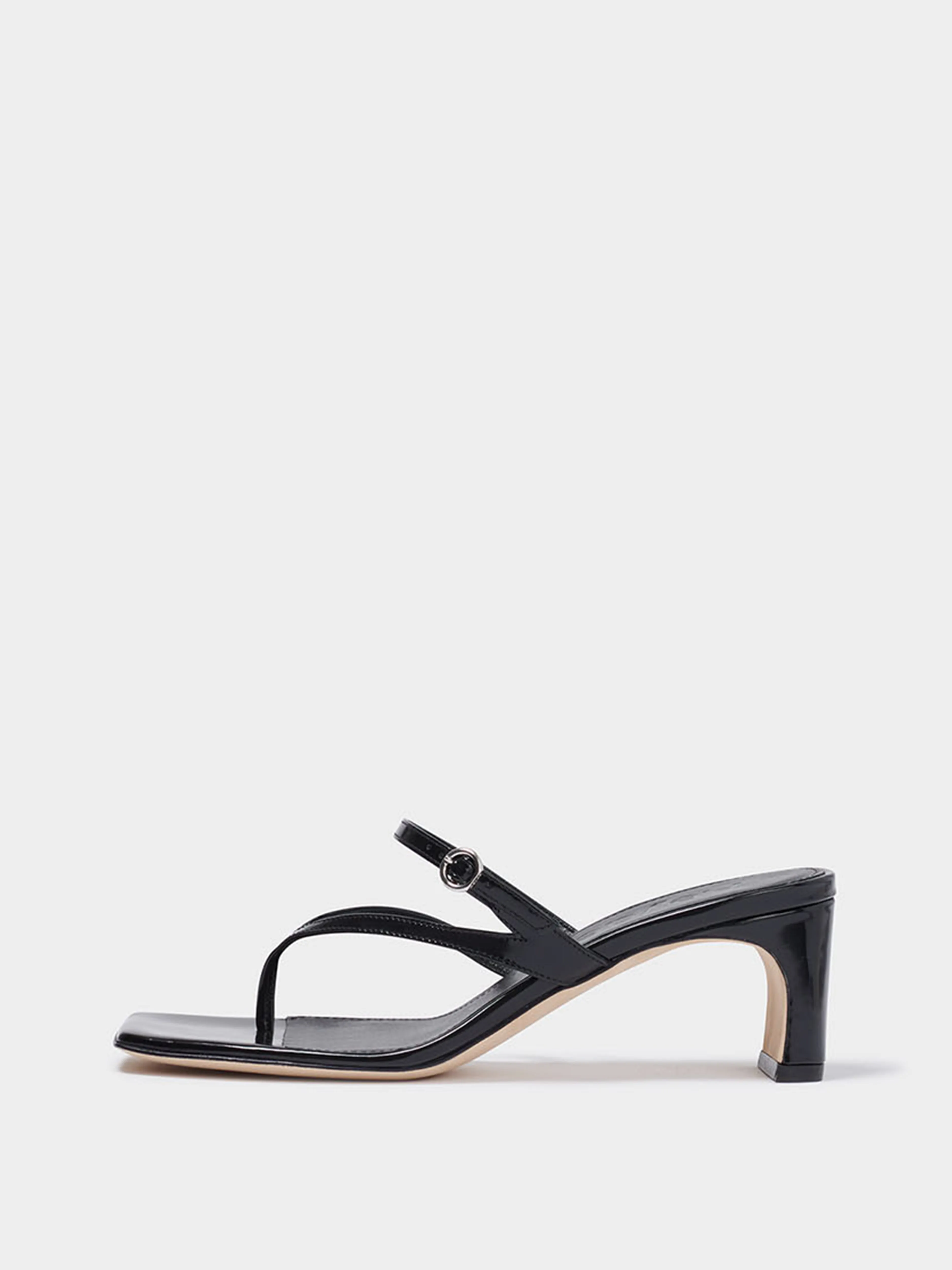 Giselle Leather Toe-Post Sandals sold by Aeyde