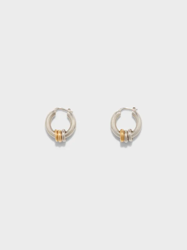 Lenny Palladium-Plated Hoop Earrings made by Aeyde