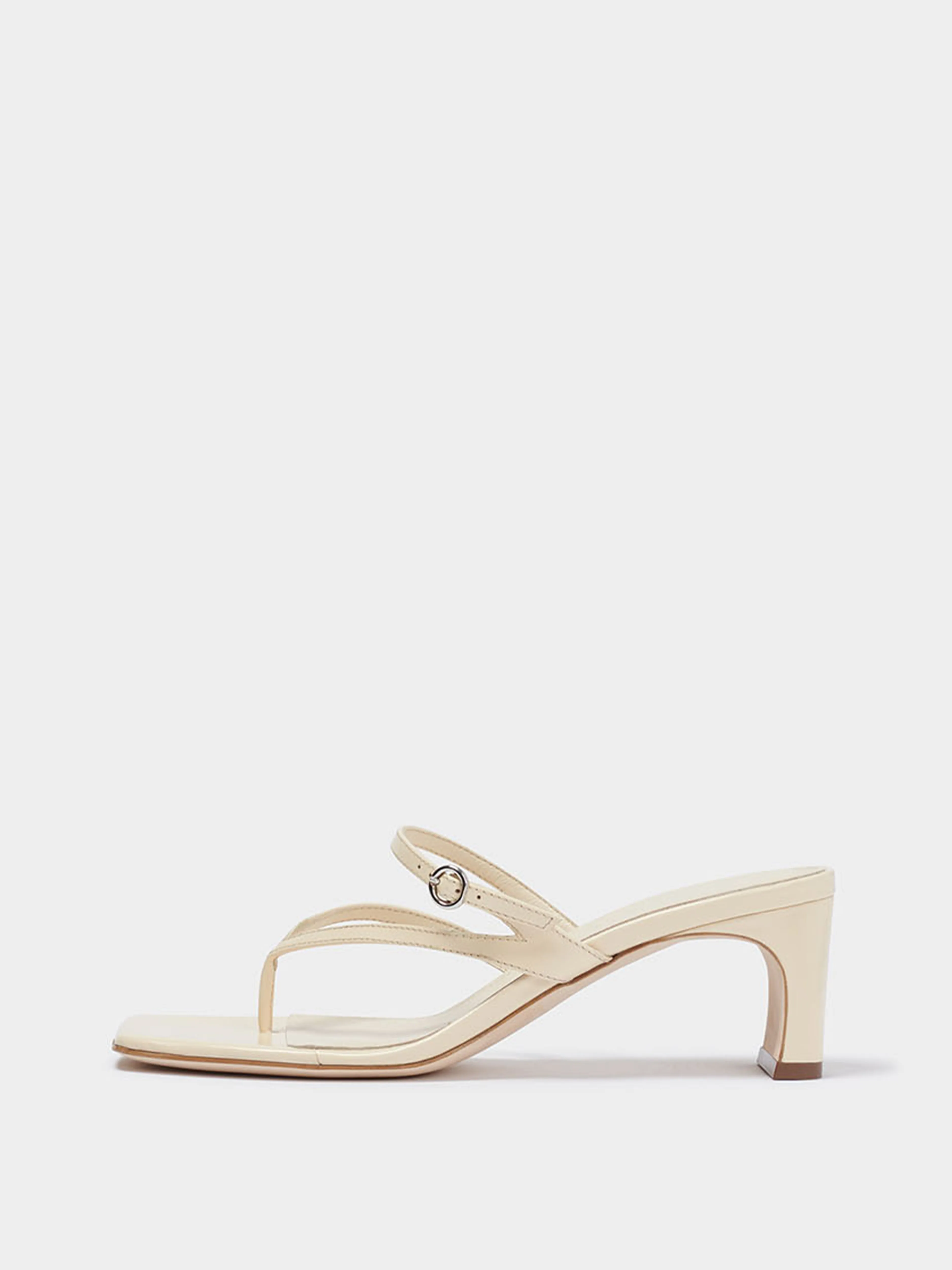 Giselle Leather Toe-Post Sandals sold by Aeyde