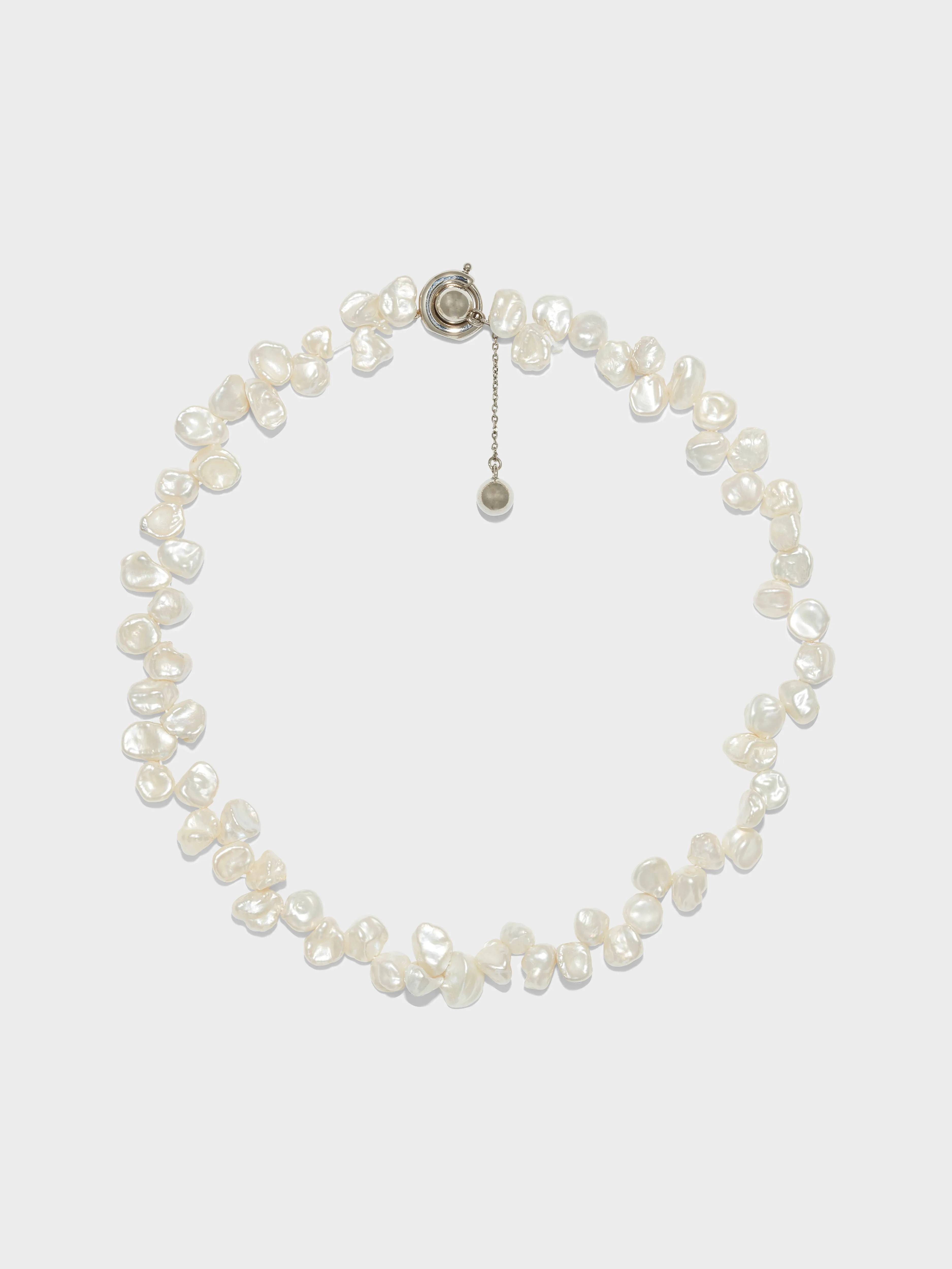Joss Pearl and Palladium-Plated Necklace sold by Aeyde
