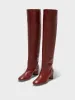 Willa Leather Over-Knee Boots sold by Aeyde