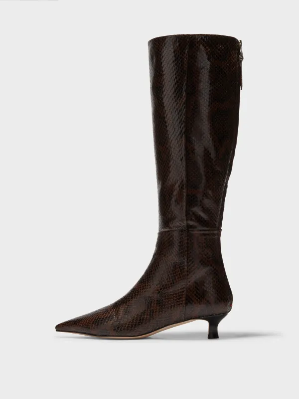 Zazie Leather Knee-High Boots sold by Aeyde