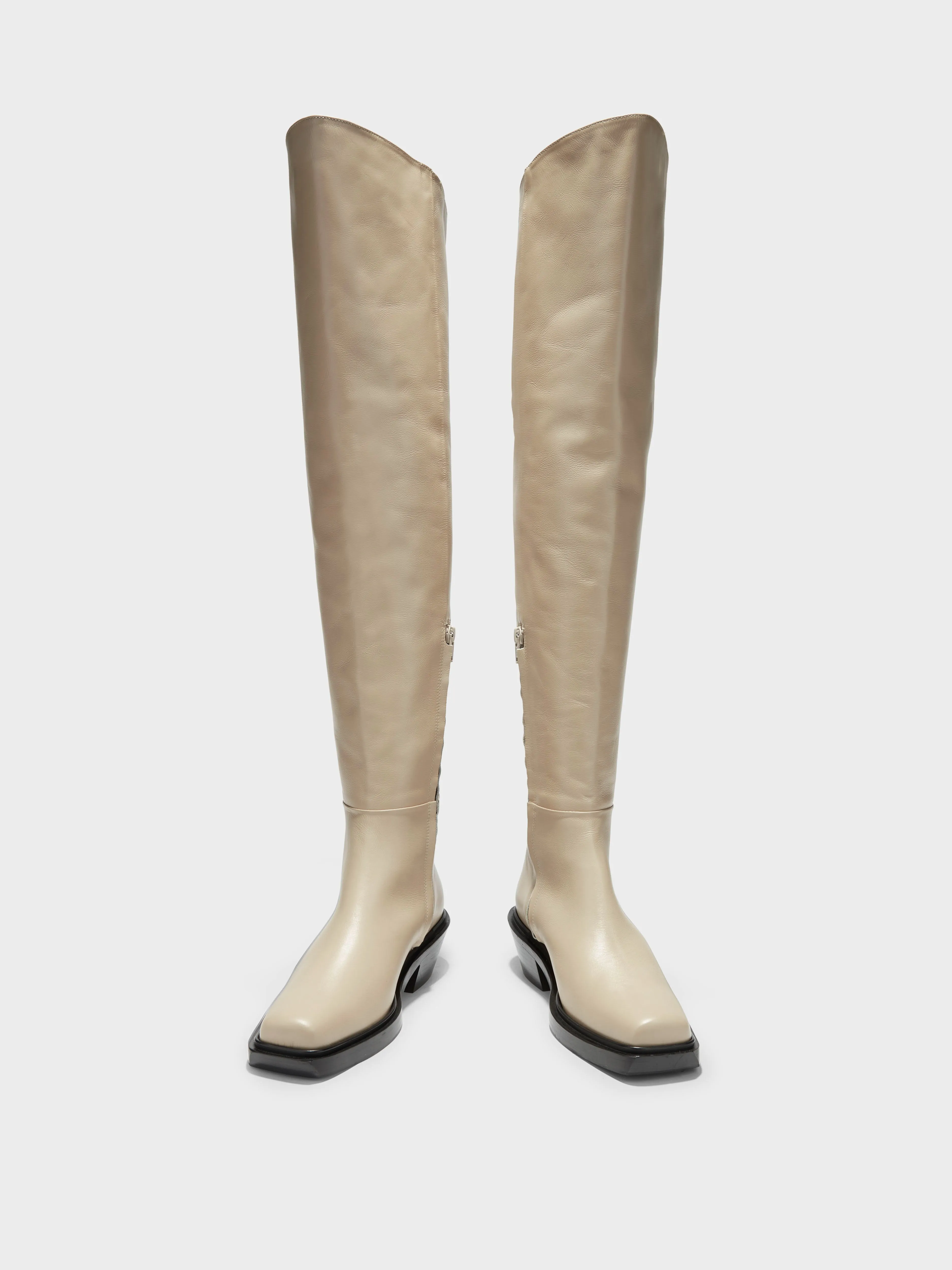 Wita Leather Biker Over-Knee Boots sold by Aeyde product image thumbnail 5