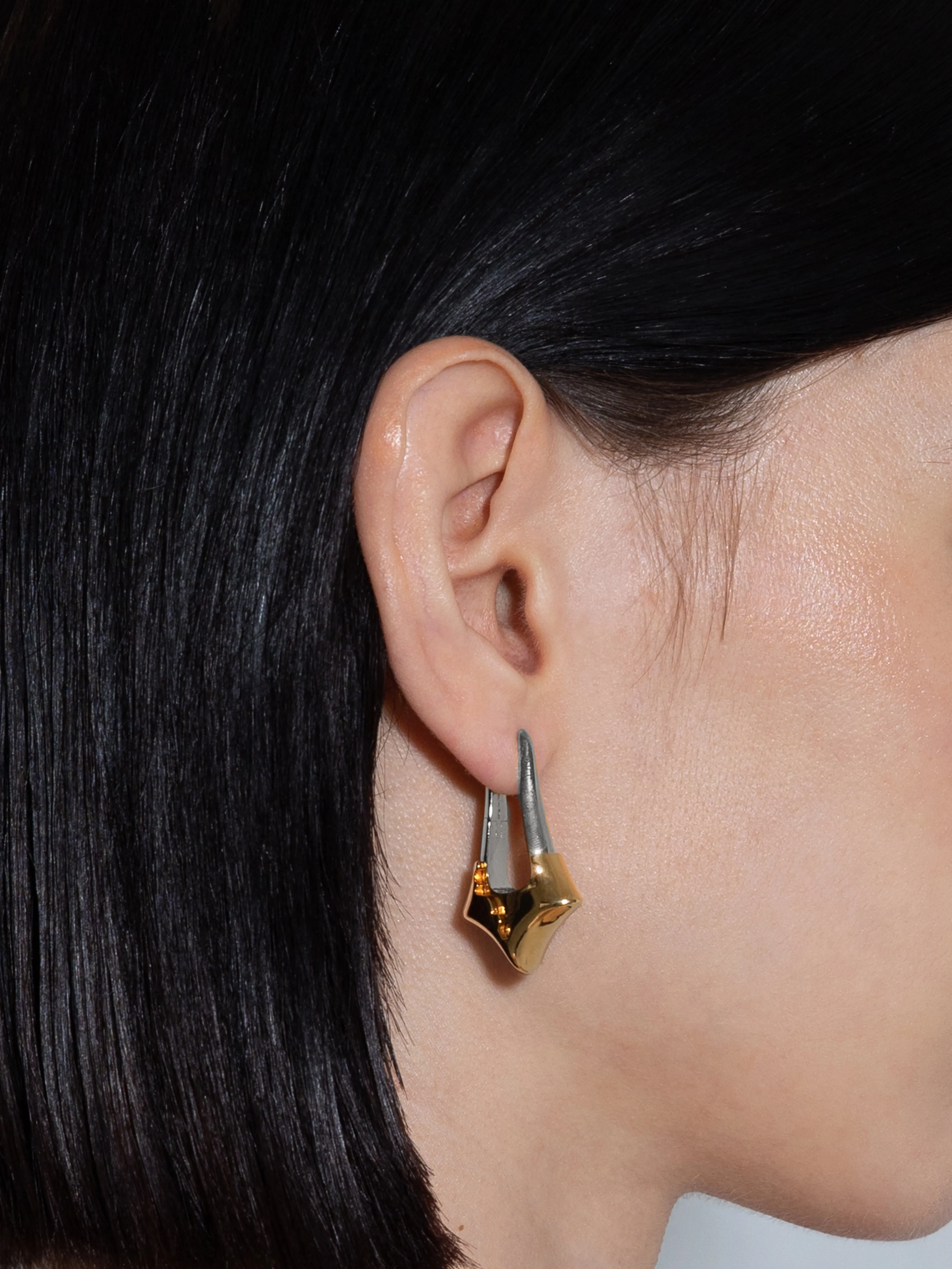 Delilah Palladium and 18kt Gold-Plated Earrings sold by Aeyde product image thumbnail 5