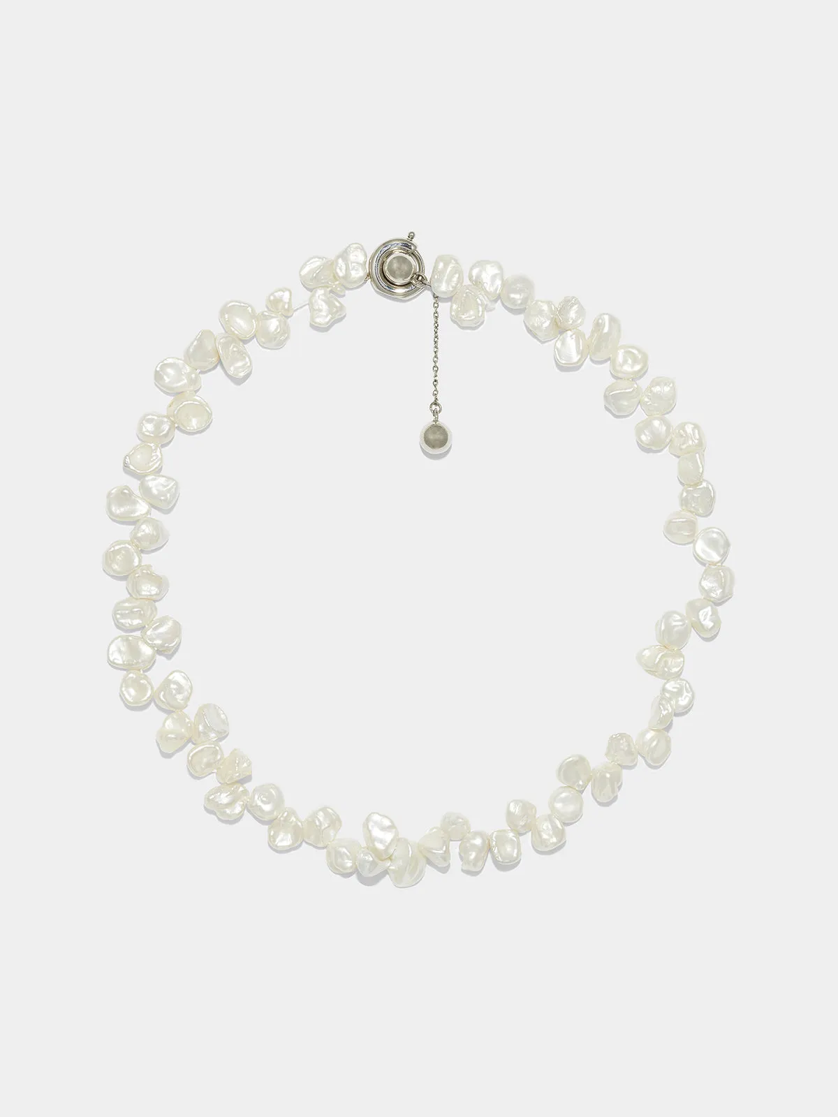 Joss Pearl and Palladium-Plated Necklace sold by Aeyde product image thumbnail 2