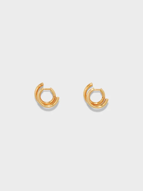 Dean 18k Gold-Plated Hoop Earrings sold by Aeyde