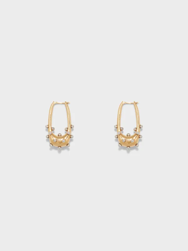Elias 18kt Gold and Palladium-Plated Hoop Earrings sold by Aeyde