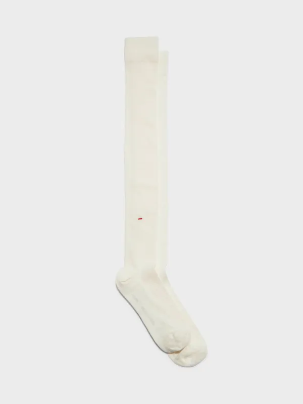 Jay Cotton Knee-High Socks made by Aeyde