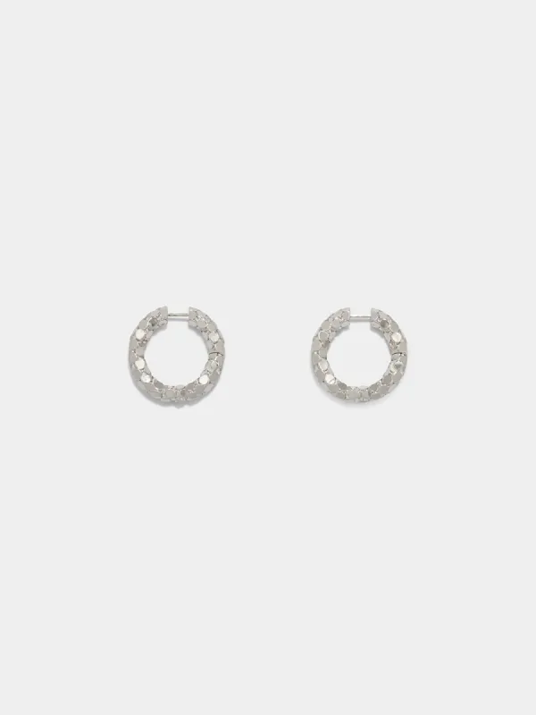Cruz Palladium-Plated Hoop Earrings made by Aeyde