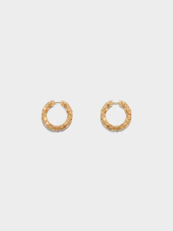 Cruz 18kt Gold-Plated Hoop Earrings sold by Aeyde