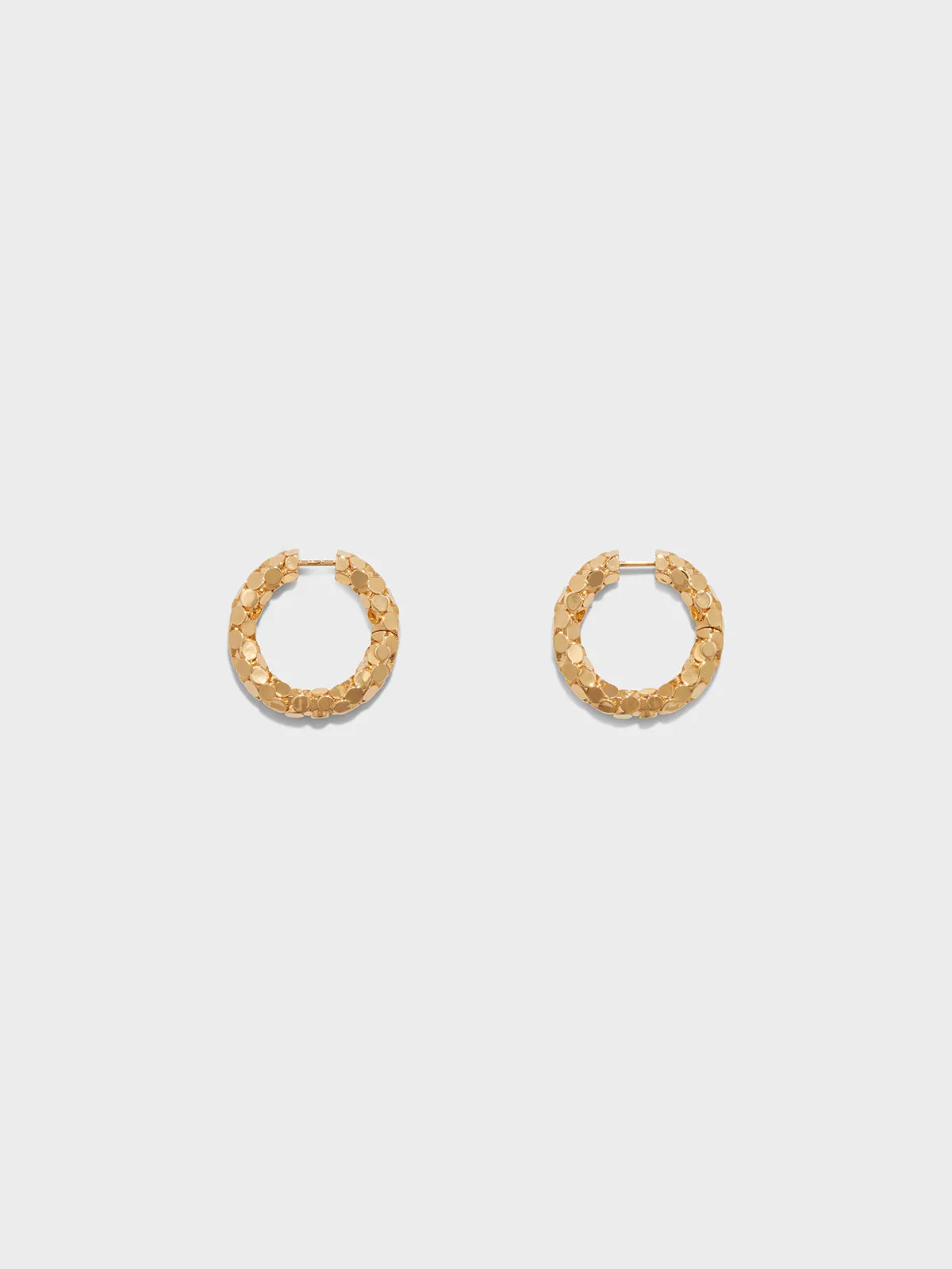 Cruz 18kt Gold-Plated Hoop Earrings sold by Aeyde