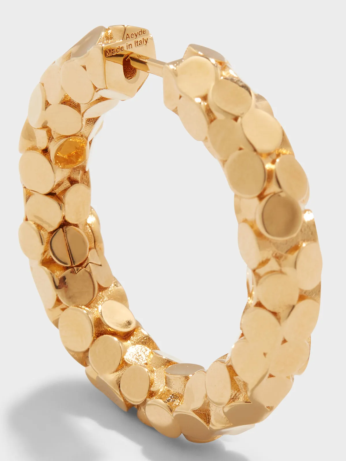 Cruz 18kt Gold-Plated Hoop Earrings sold by Aeyde product image thumbnail 3