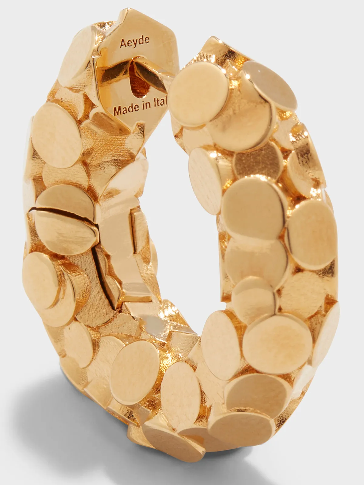 Cooper Medium 18kt Gold-Plated Hoop Earrings sold by Aeyde product image thumbnail 3