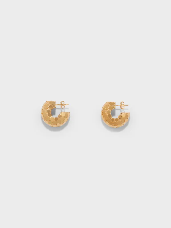 Carter 18kt Gold-Plated Hoop Earrings sold by Aeyde